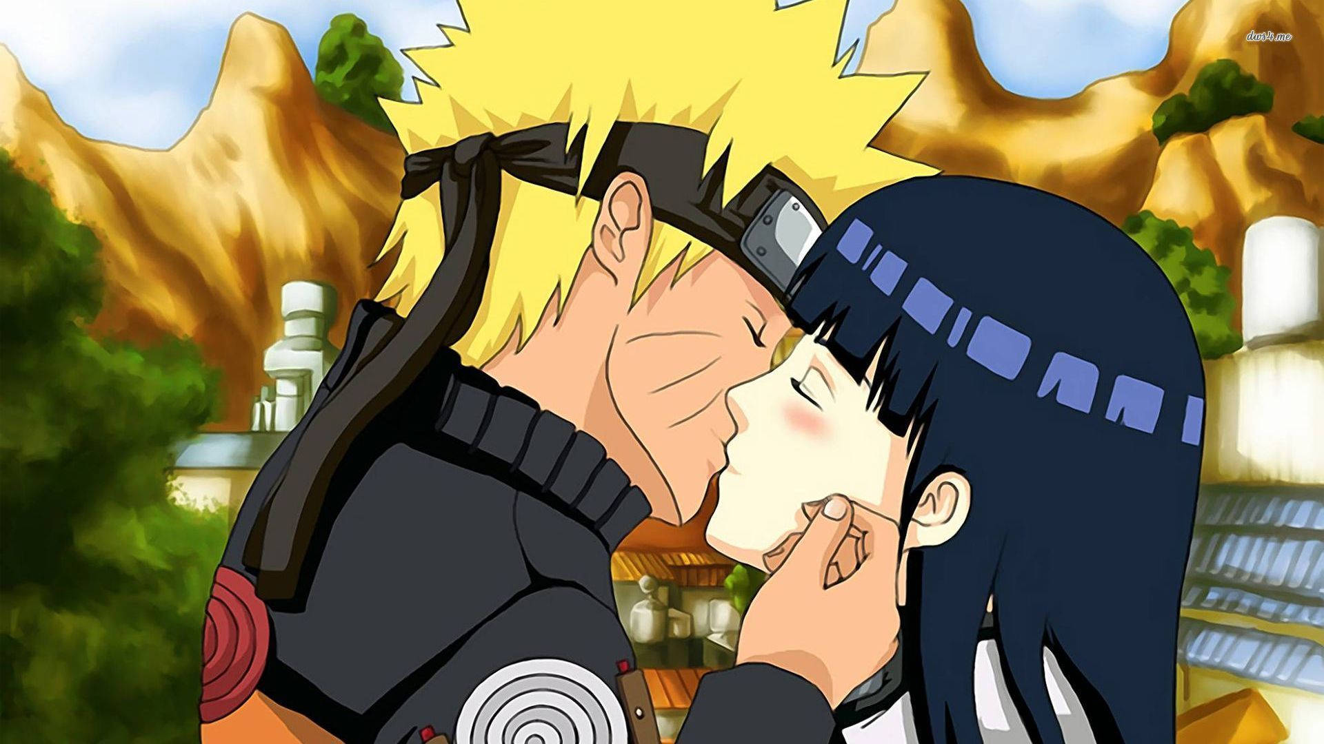 Naruto ja Hinata suutelevat Taustakuvat