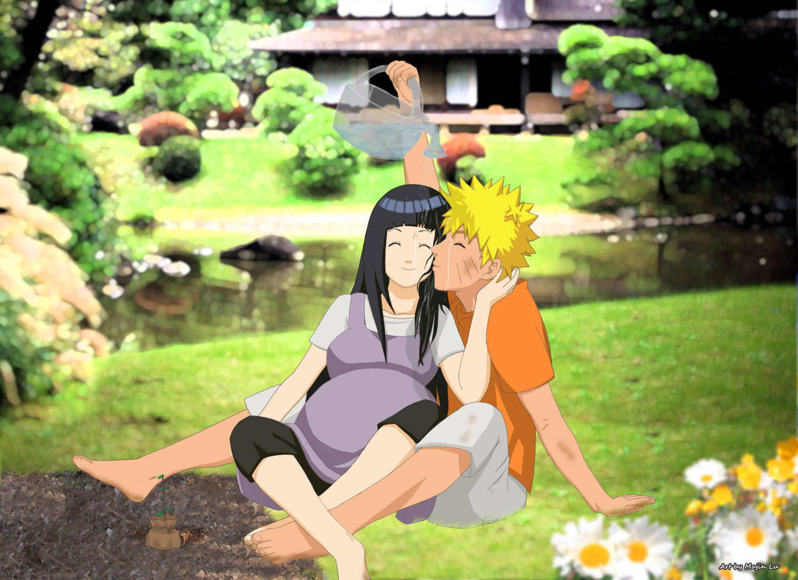 Naruto ja Hinata raskaana Taustakuvat
