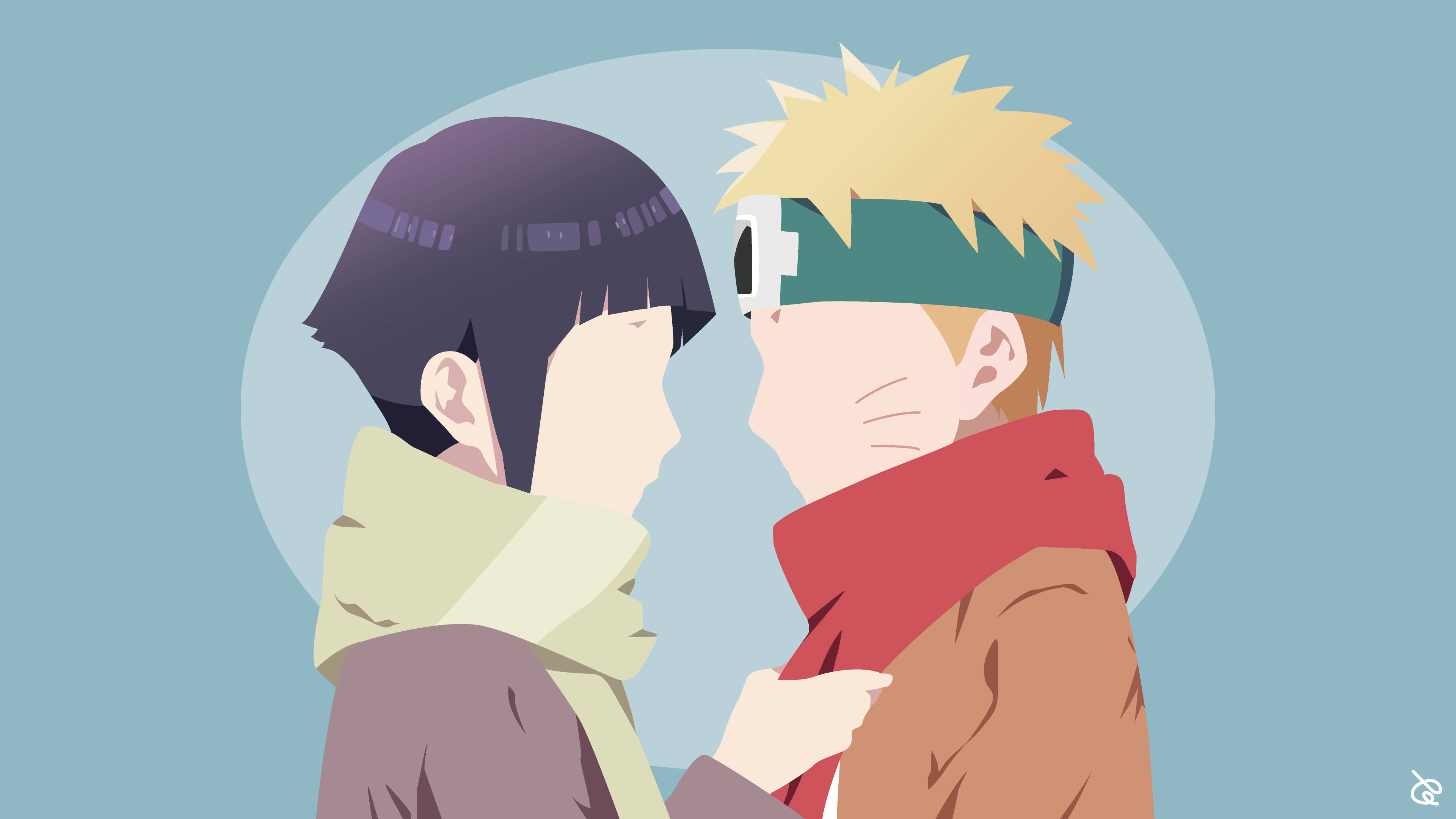 Naruto ja Hinata vektoritaide Taustakuvat