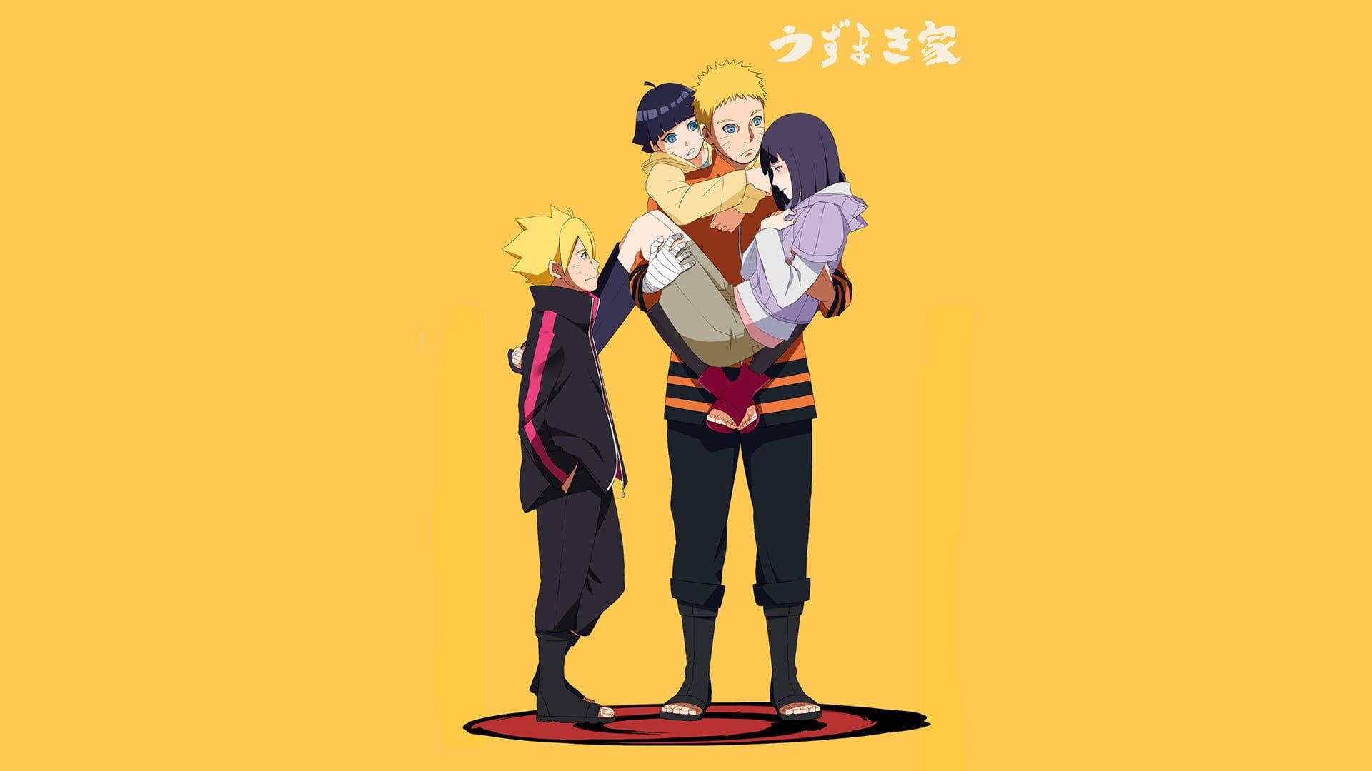 Naruto ja Hinatan perhe Taustakuvat