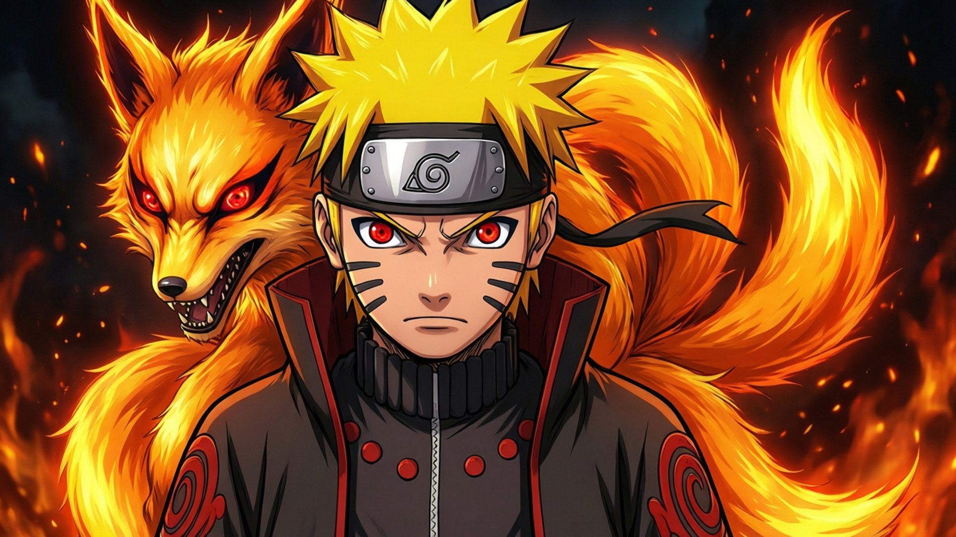 Naruto ja Kurama yhdessä Taustakuvat