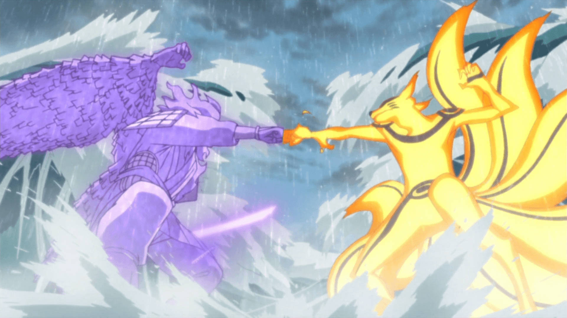 Naruto ja Sasuke hirviömäinen taistelu Taustakuvat