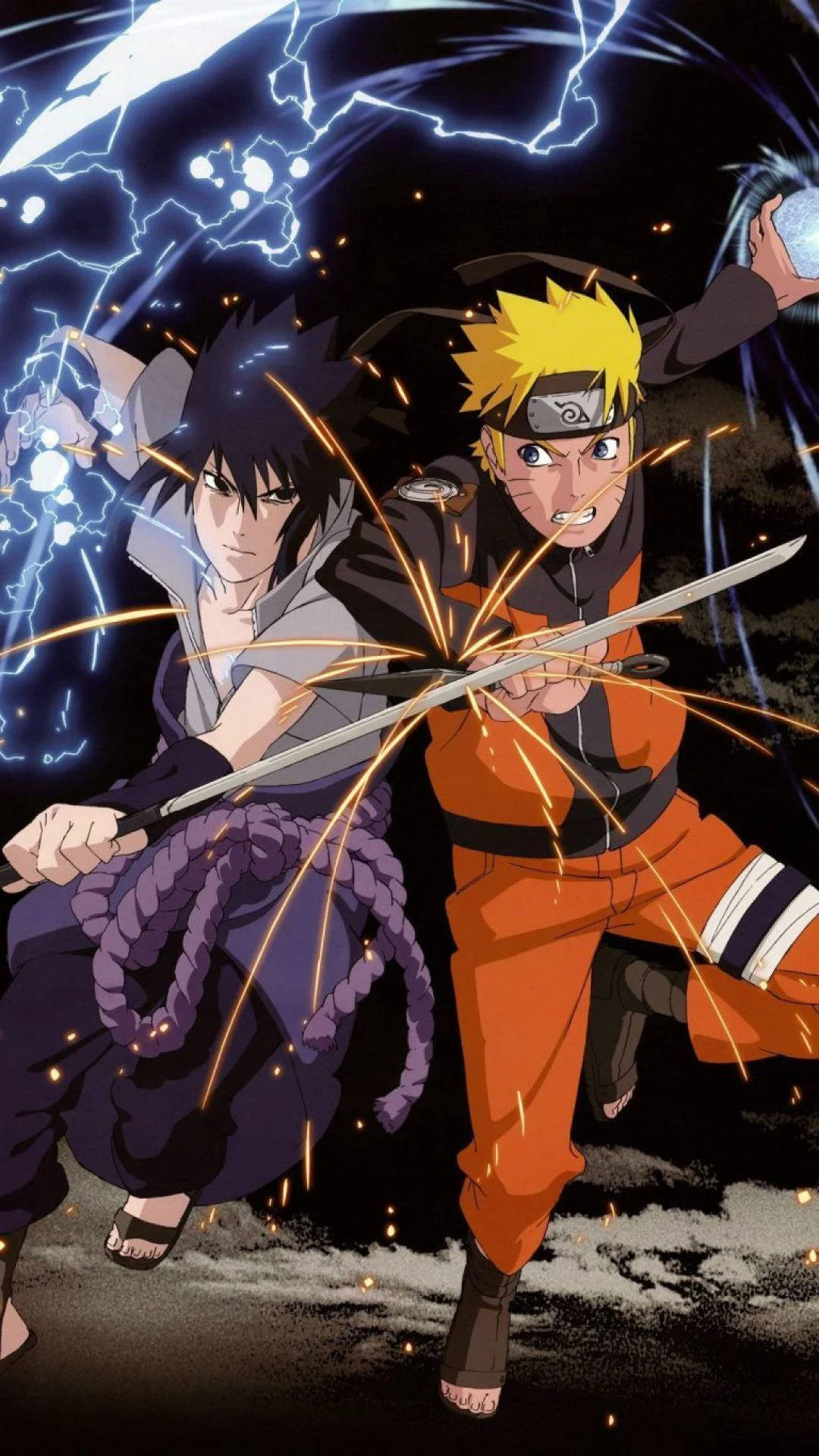 Naruto ja Sasuke rinnakkain taistelussa Taustakuvat