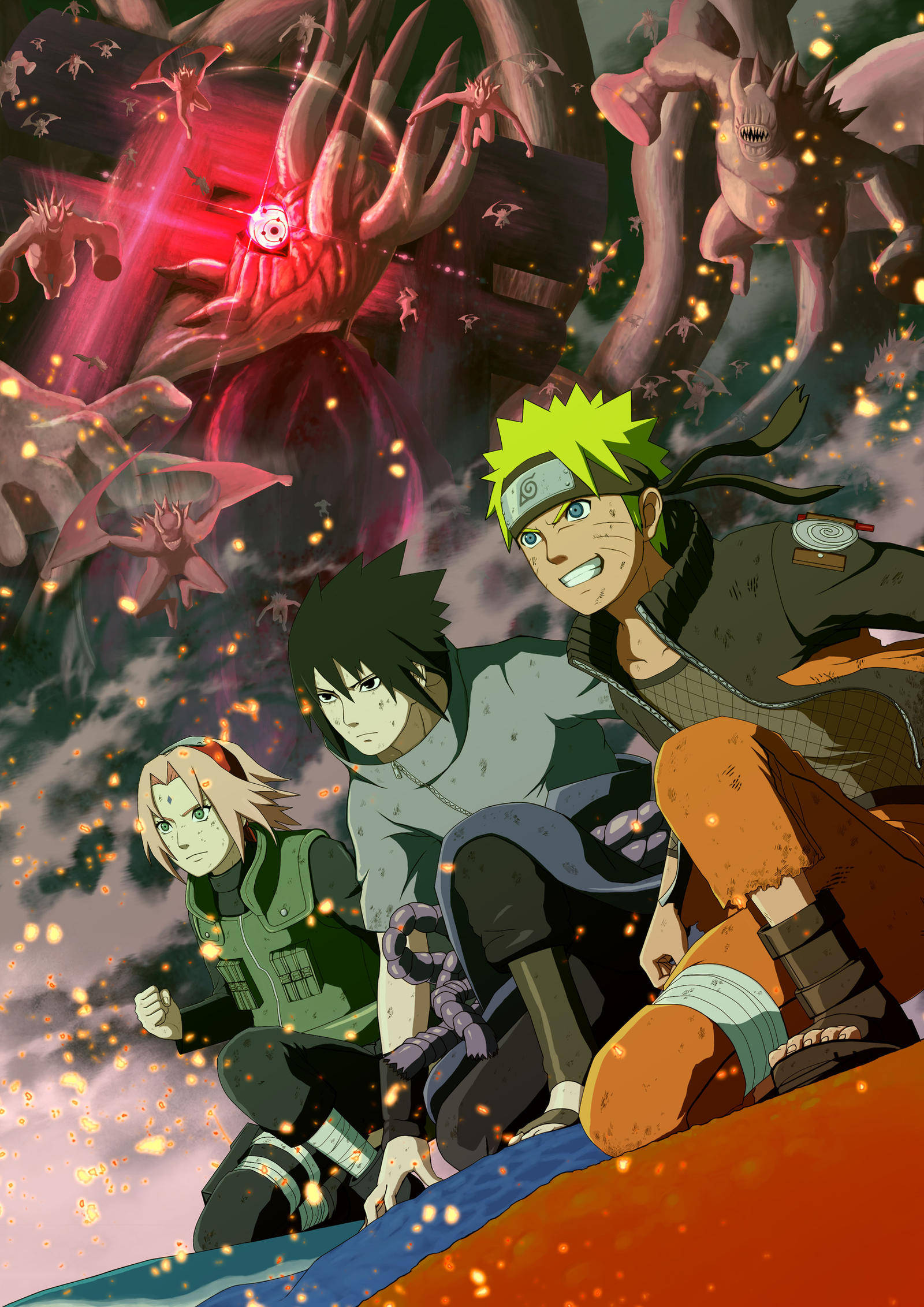 Naruto ja Tiimi 7 -juliste Taustakuvat