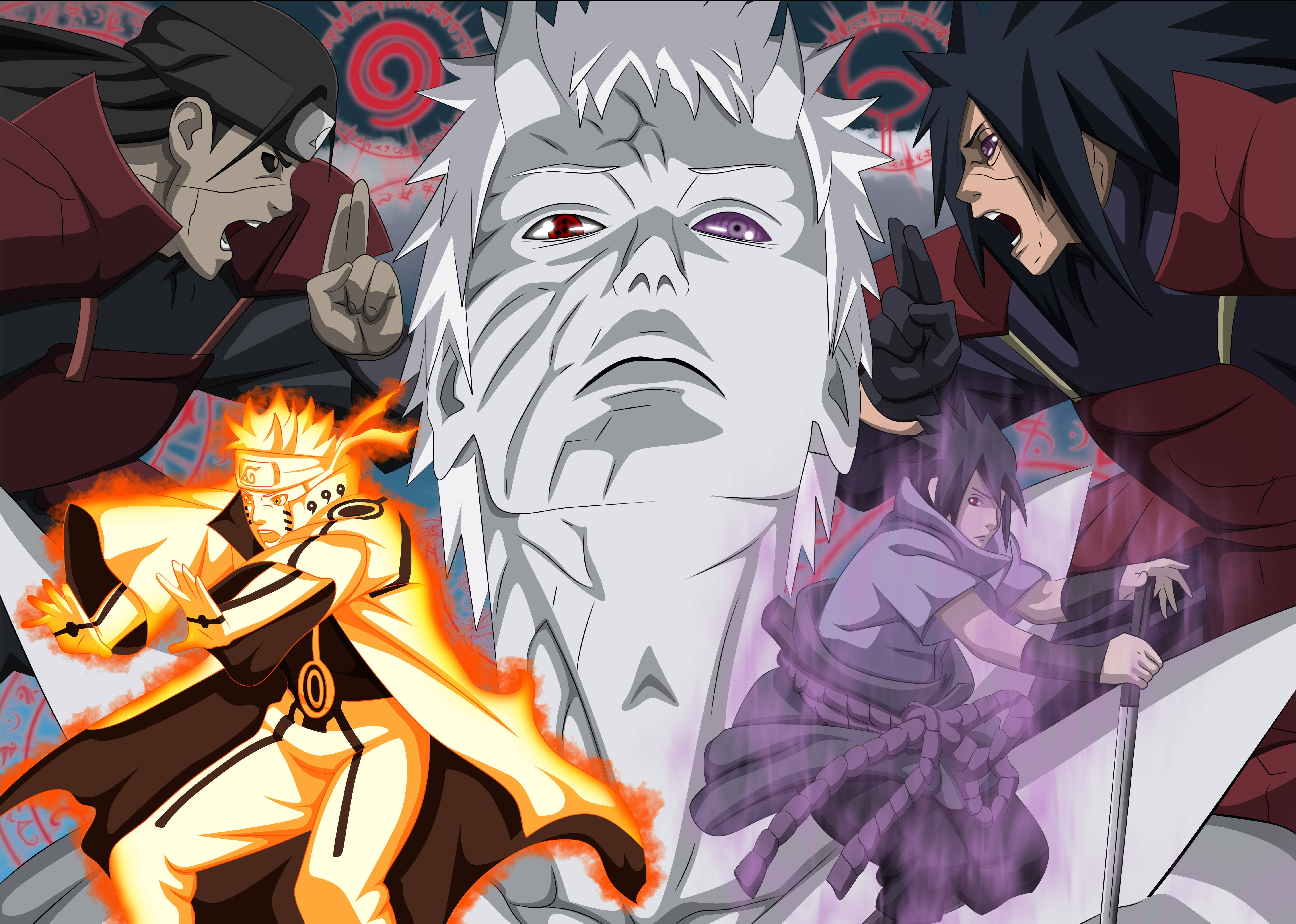Naruto-juliste Ensimmäinen Sukupolvi Taustakuvat