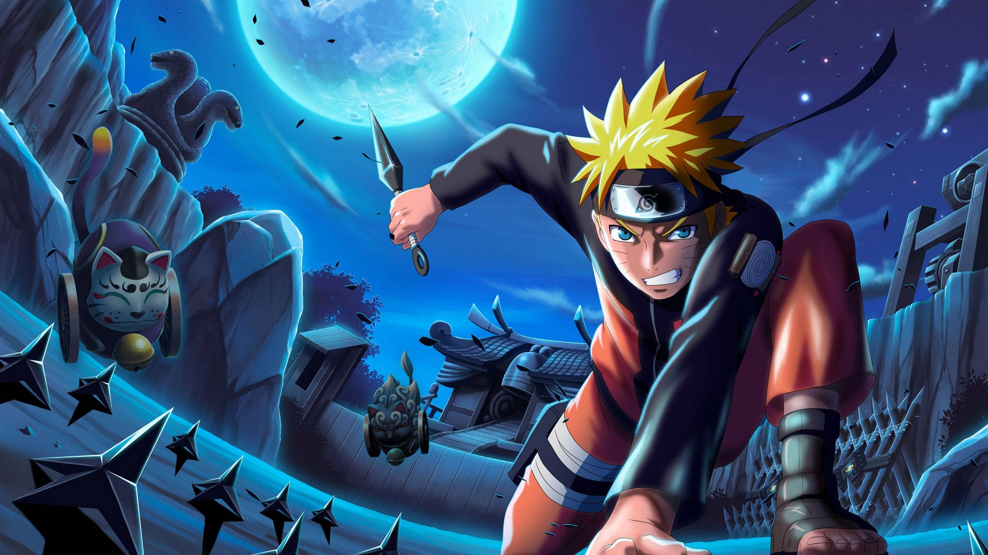 Naruto-juliste Shuriken Taustakuvat