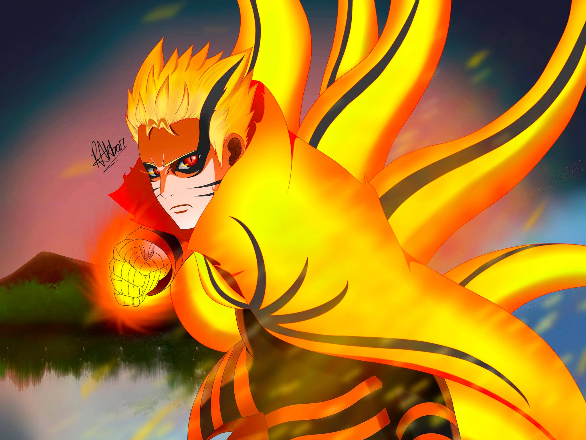 Naruto lopullinen muoto yhdeksänhäntäinen iskutaide Taustakuvat
