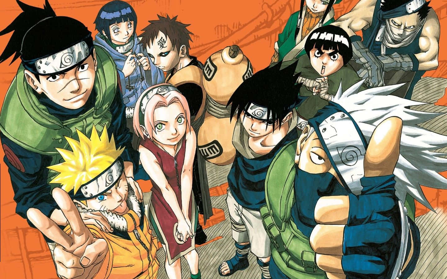 Naruto Manga Anime - Konohan ninjat Taustakuvat