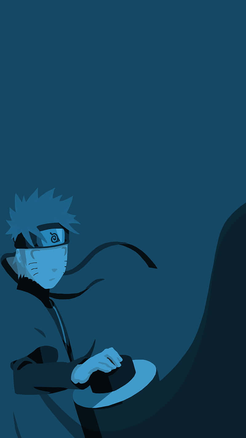 Naruto Minimalistinen Anime Sininen Taide Taustakuvat
