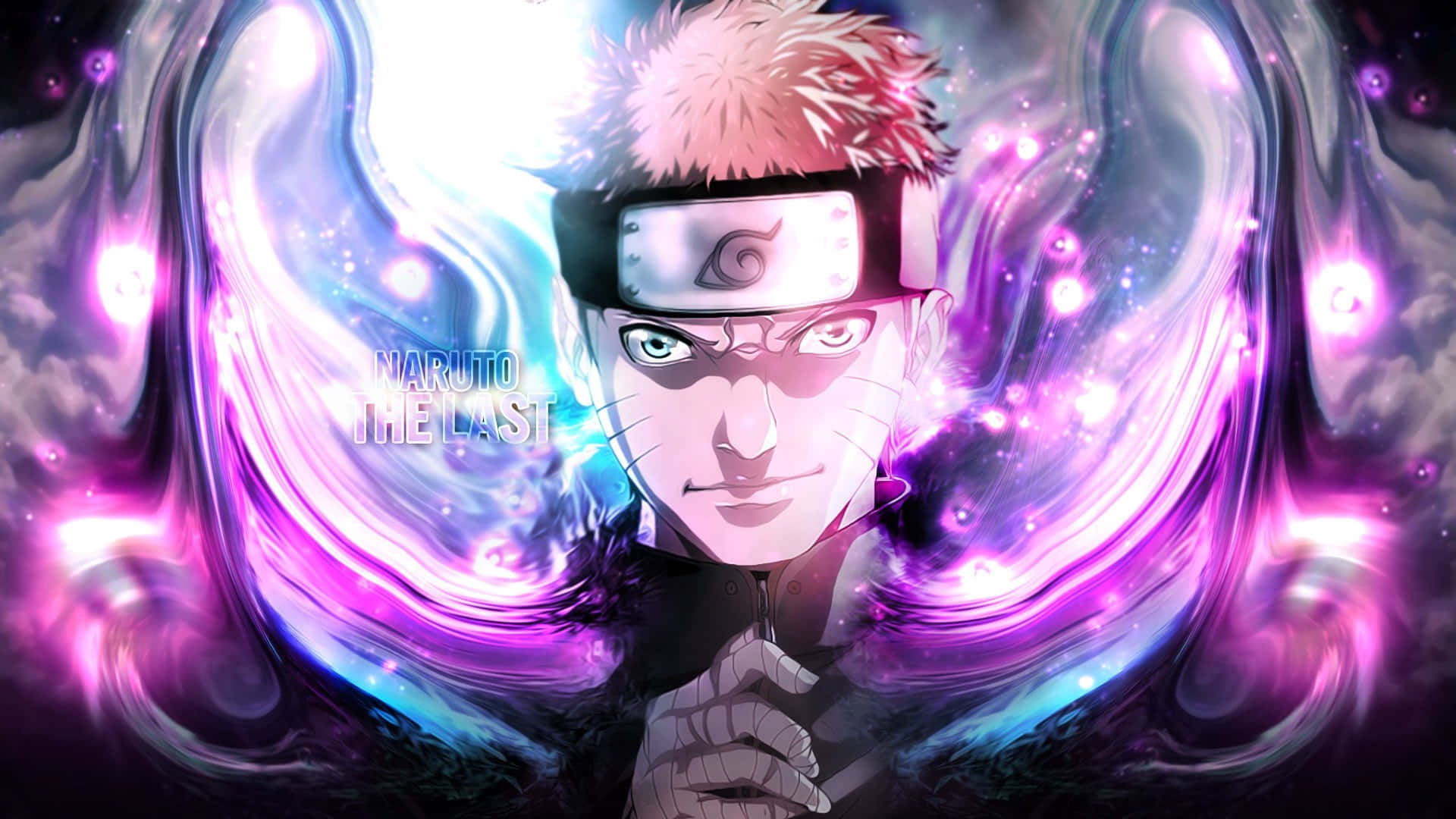 Naruto Neon Violetti Abstrakti Digitaalinen Taideteos Taustakuvat