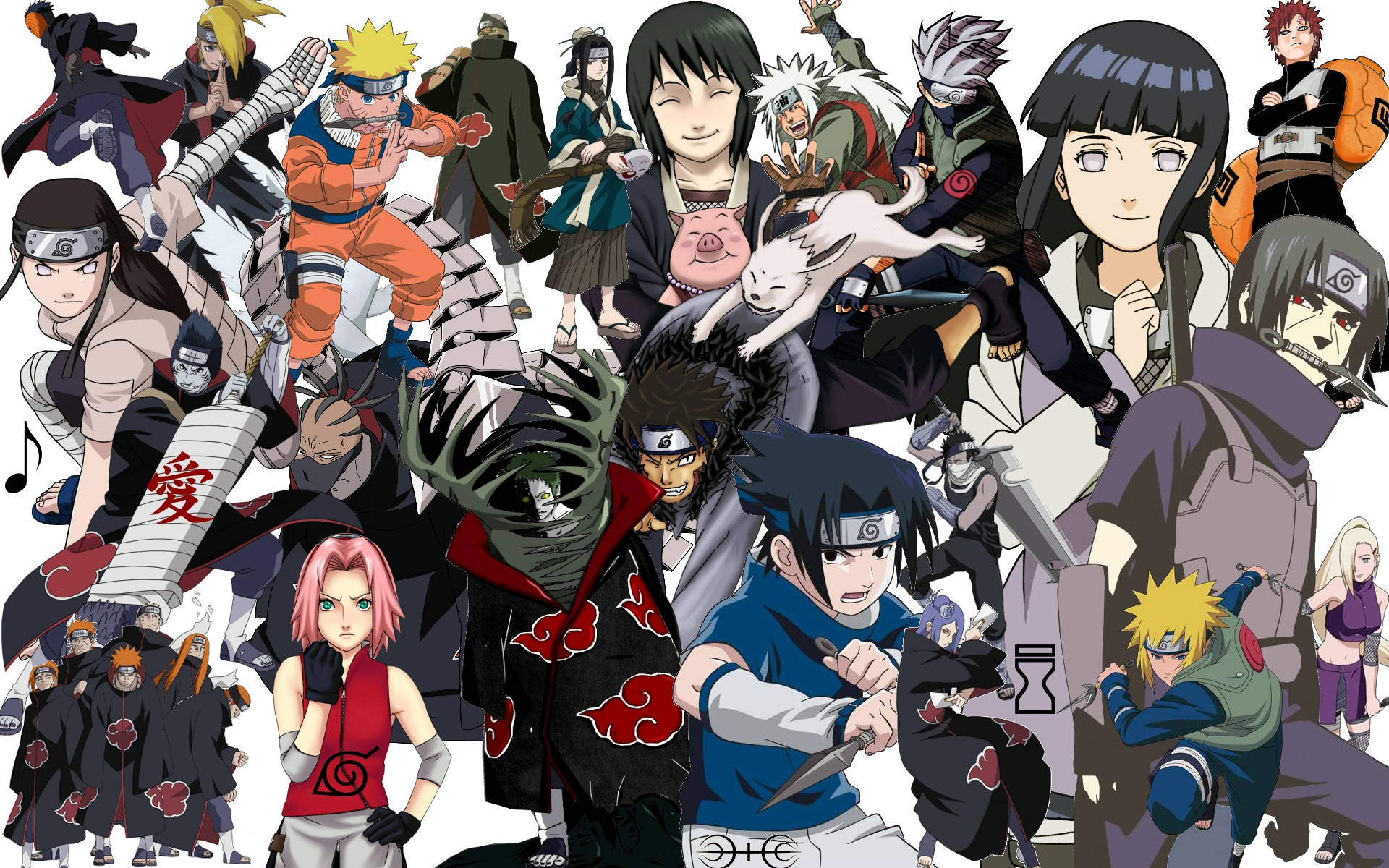 Naruto Päähenkilöt Juliste Taustakuvat