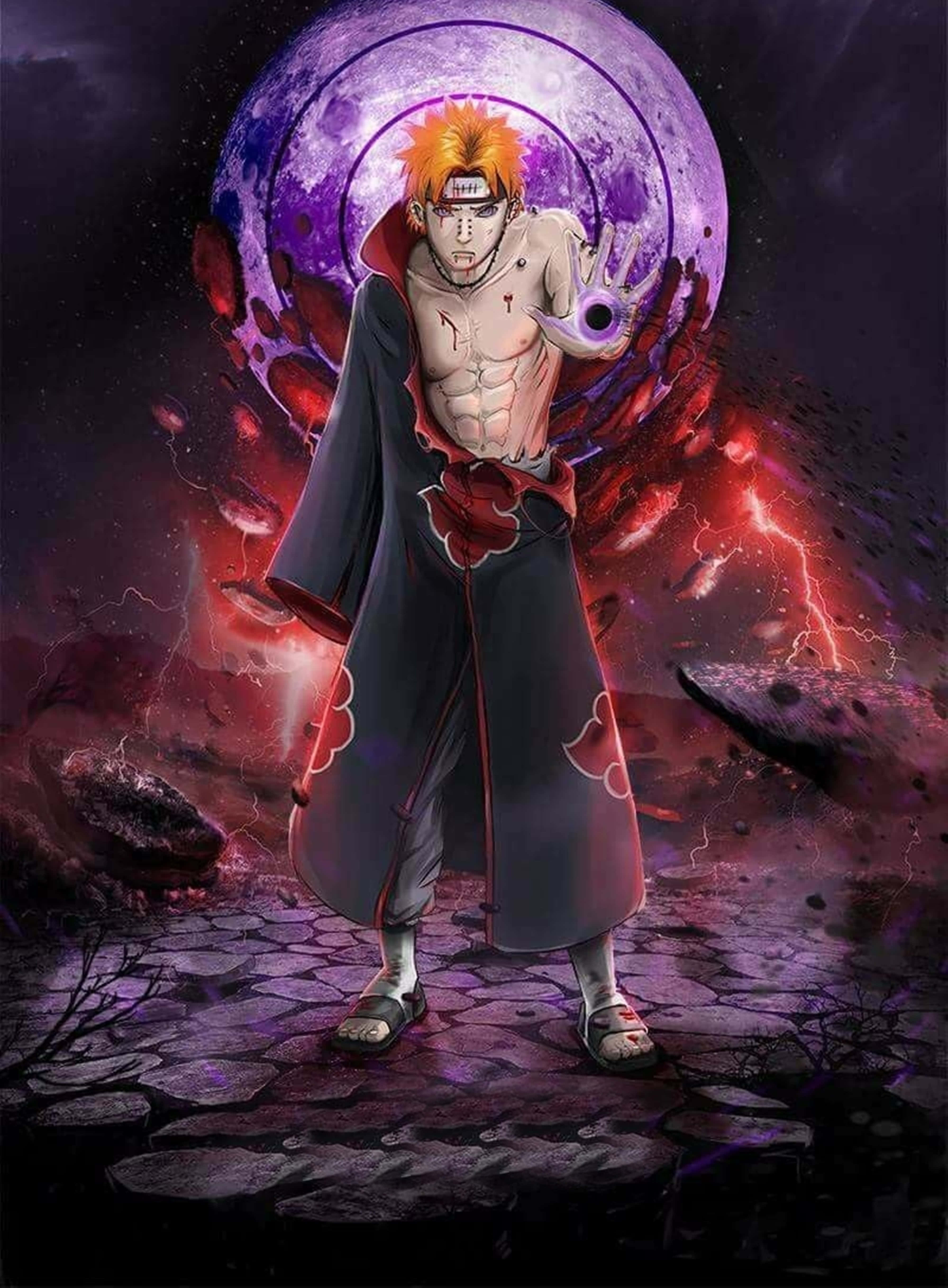 Naruto Pain Muuttuu 4K Taustakuvat