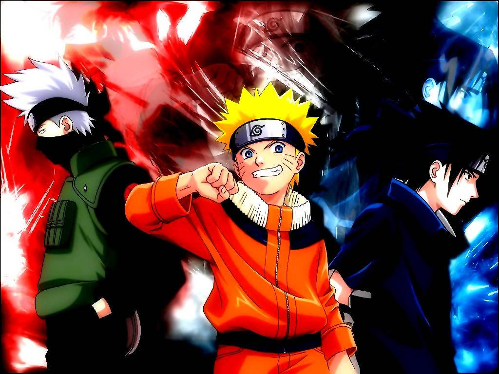 Naruto PC Kakashin ja Sasuke kanssa Taustakuvat