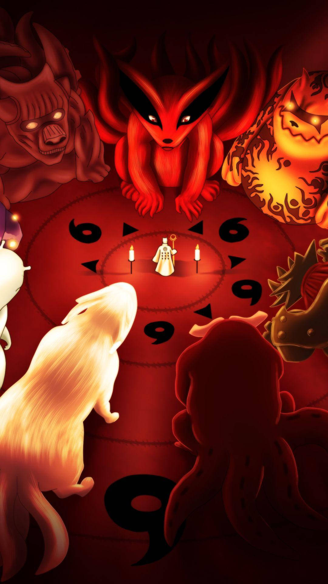 Naruto-puhelimen pedot taideteoksena Taustakuvat