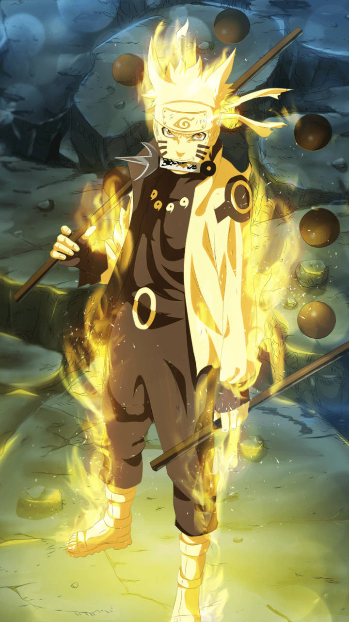 Naruto-puhelin tulessa Taustakuvat