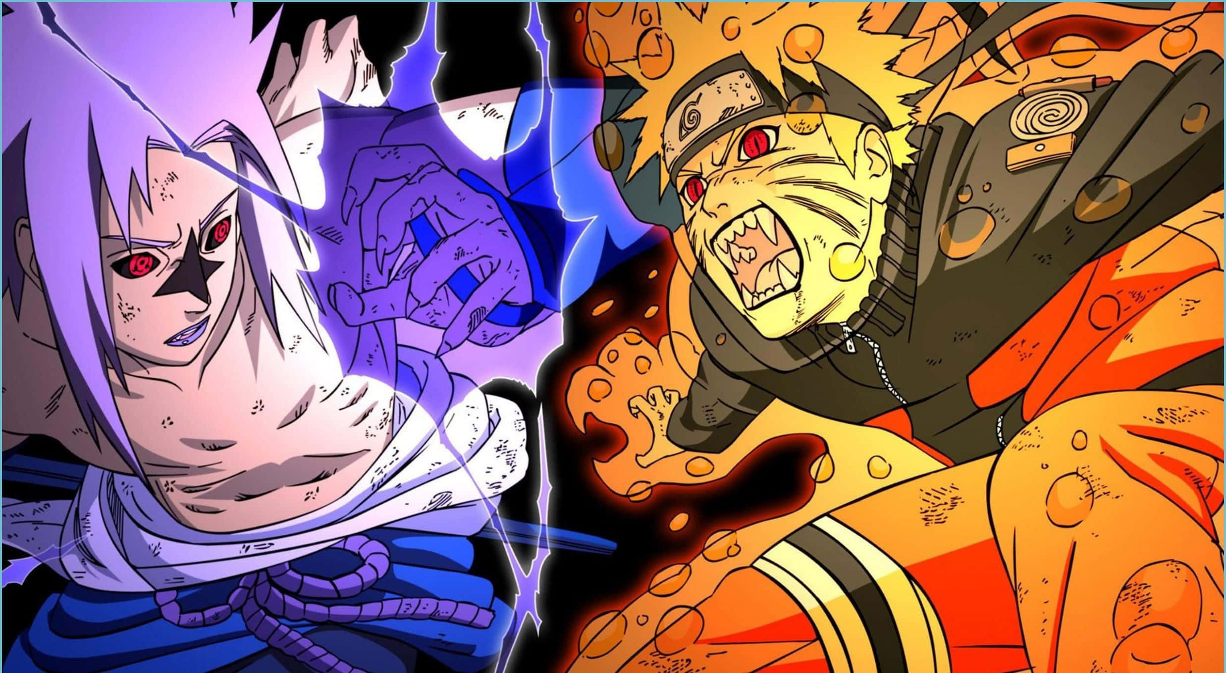 Naruto & Sasuke esteettinen tietokone Taustakuvat