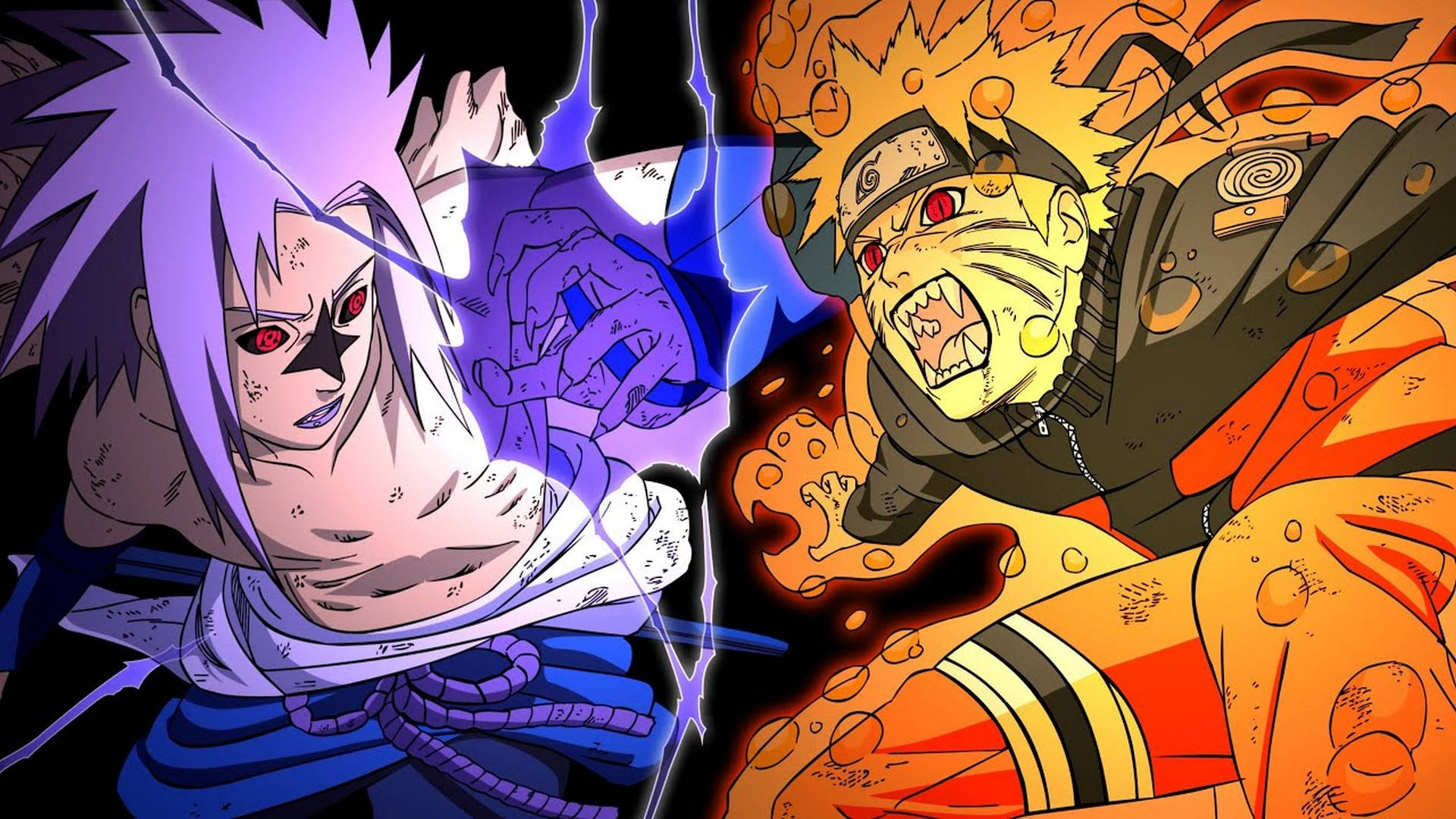 Naruto Sasuke Taistelujuliste Taustakuvat