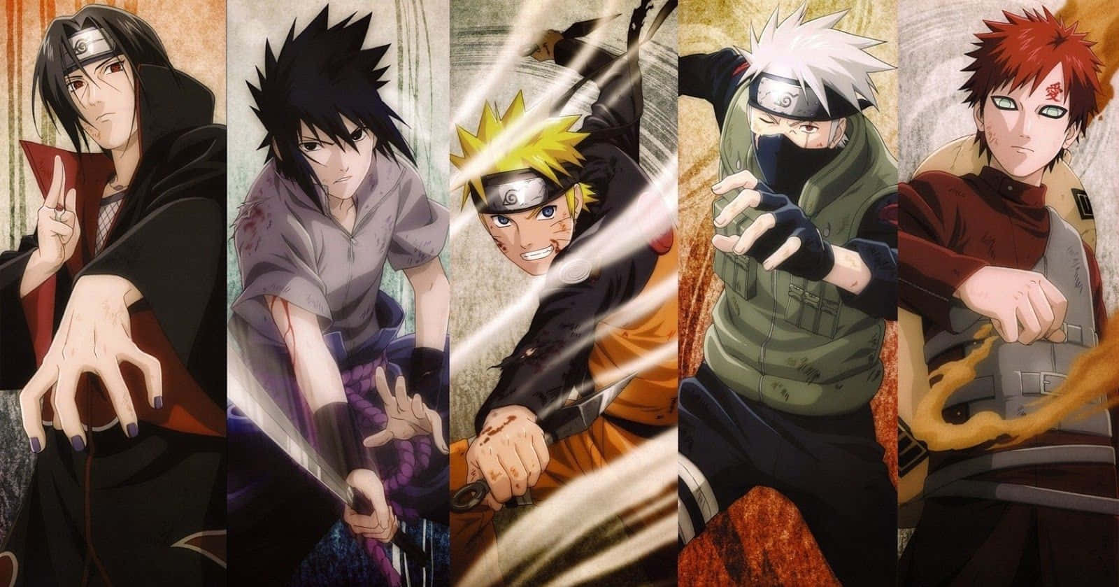 Naruto Shippuden Manga Anime Poikakollaasi Taustakuvat
