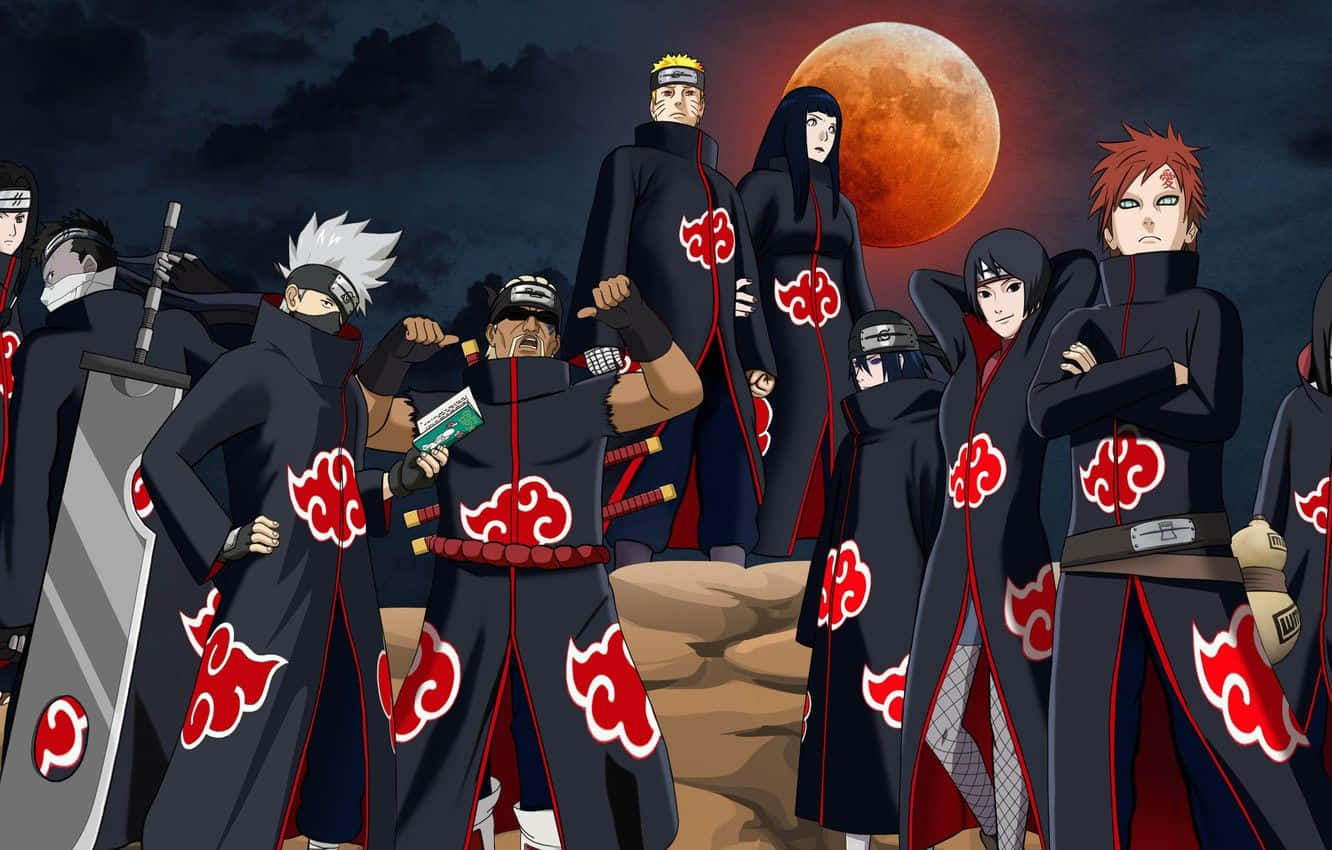 Naruto Shippuden Manga Anime Akatsuki-jäsenet Taustakuvat