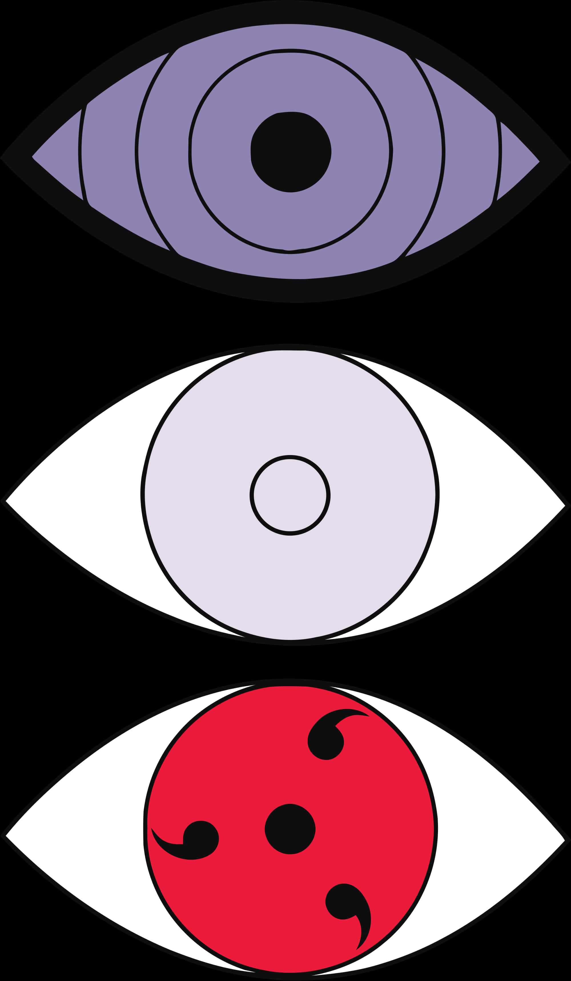Naruto-silmät Rinnegan Sharingan Byakugan Taustakuvat