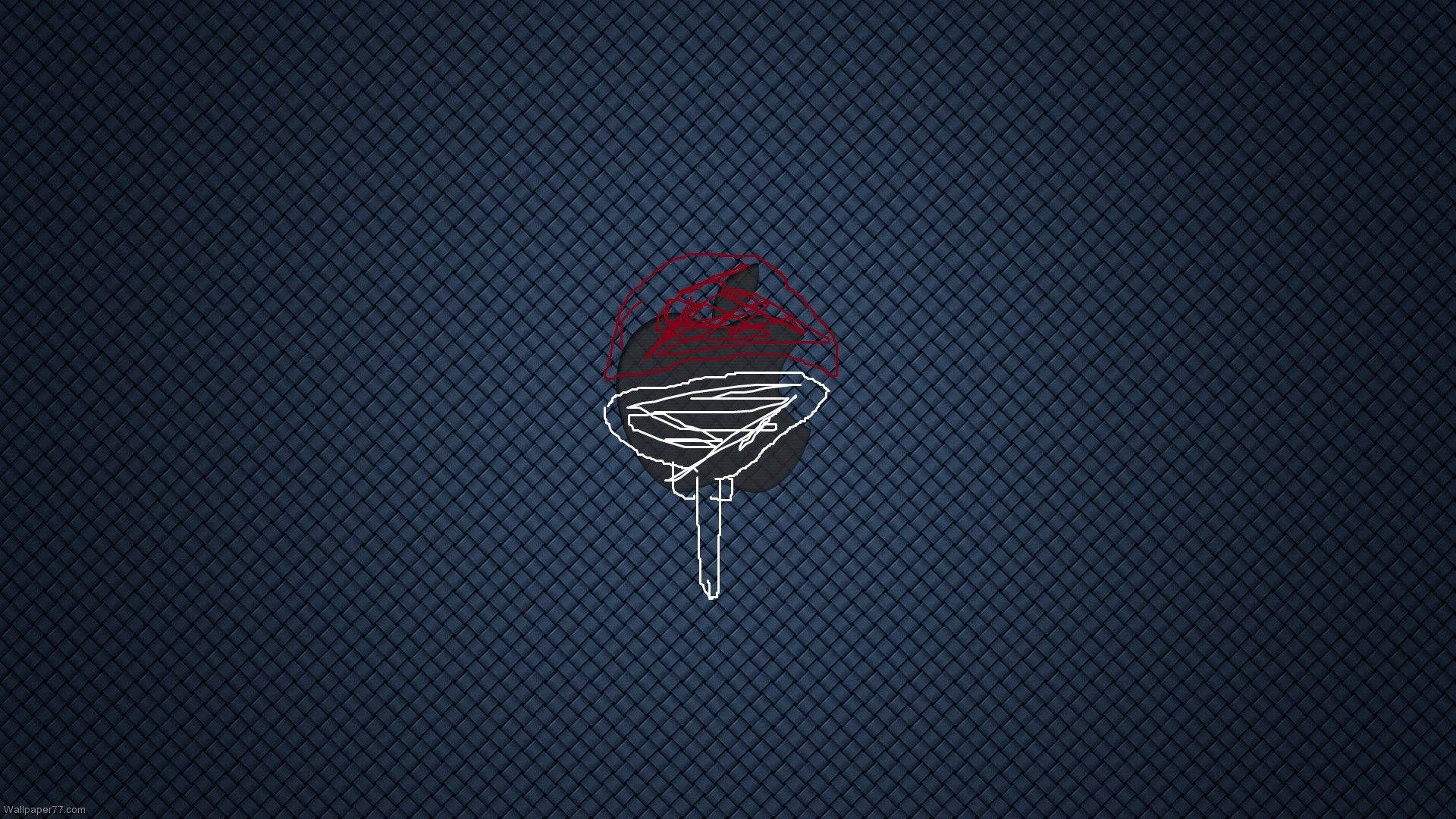 Naruto-symboli ja Applen logo Taustakuvat