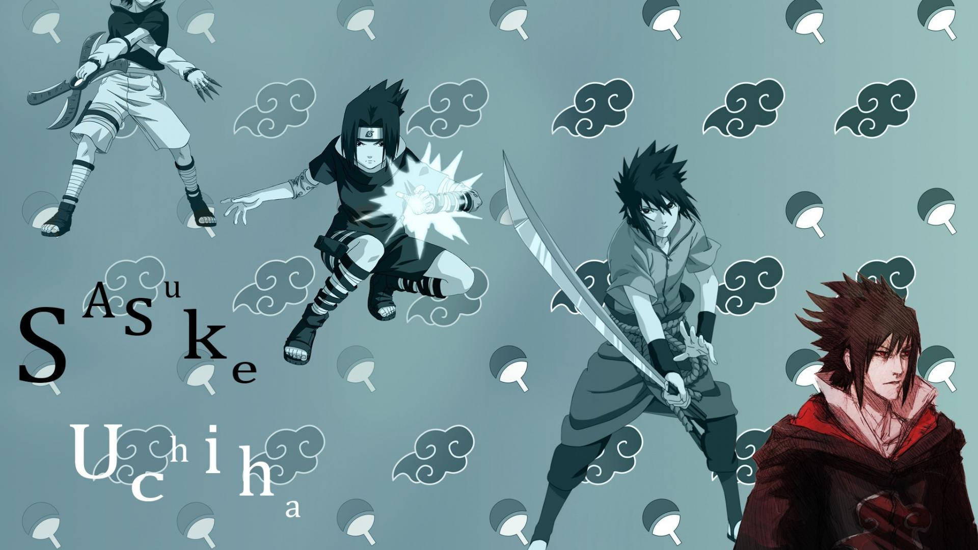 Naruto-symboli Sasuke kanssa Taustakuvat
