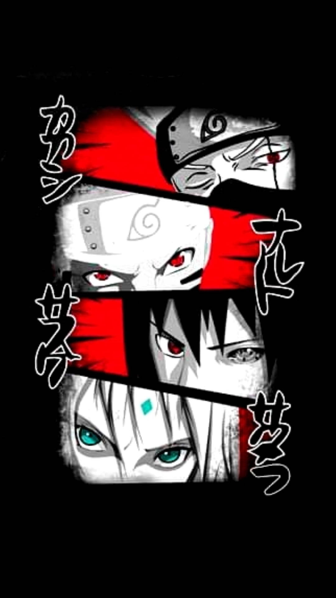 Naruto Tiimi 7 Silmät iPhone Taustakuvat
