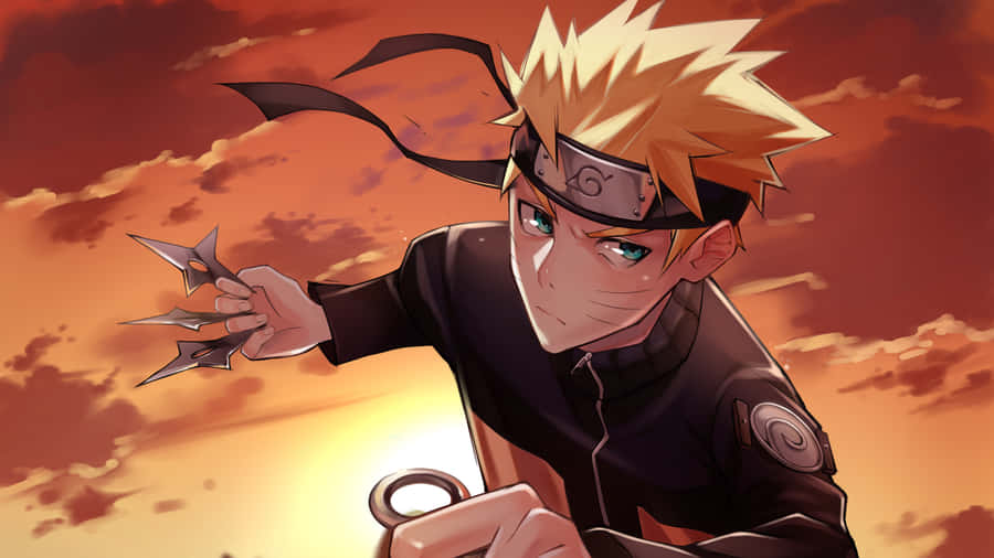 Naruto Uzumaki vapauttaa voimansa värikkäässä 4K-taustakuvassa. Taustakuvat