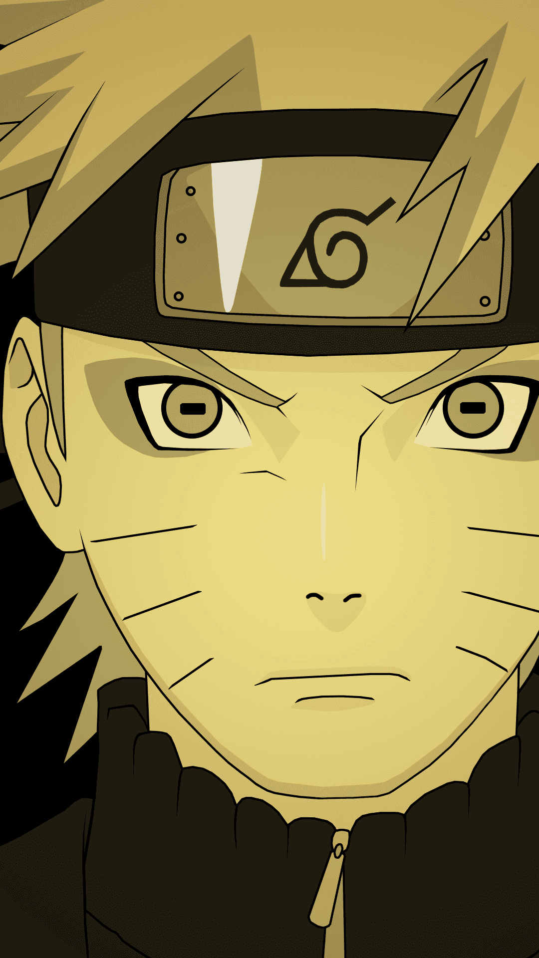 Naruto Uzumakin intensiivinen katse Taustakuvat