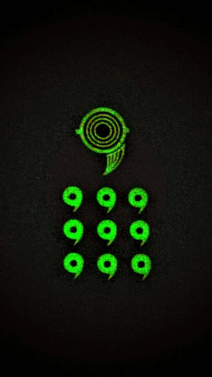 Naruto Vihreä 6 Polun Symboli Taustakuvat
