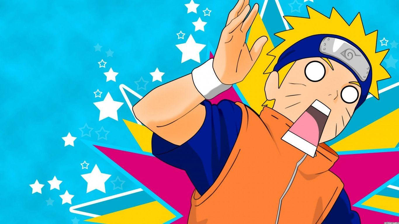 Naruto Uzumakin hassu ilme lehtikylän ninja-asussaan