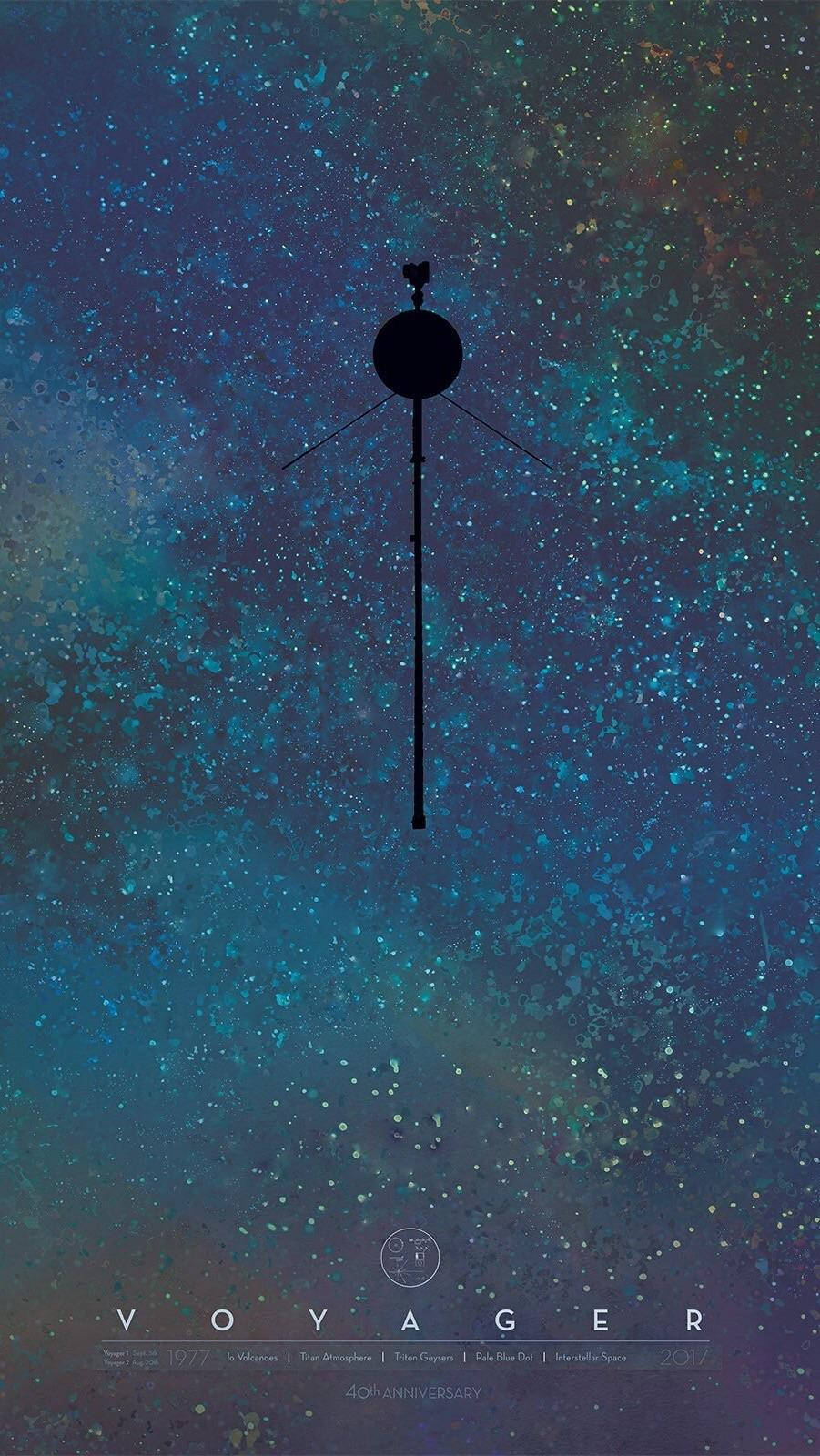 NASA iPhone Voyager 40-vuotisjuhla Taustakuvat