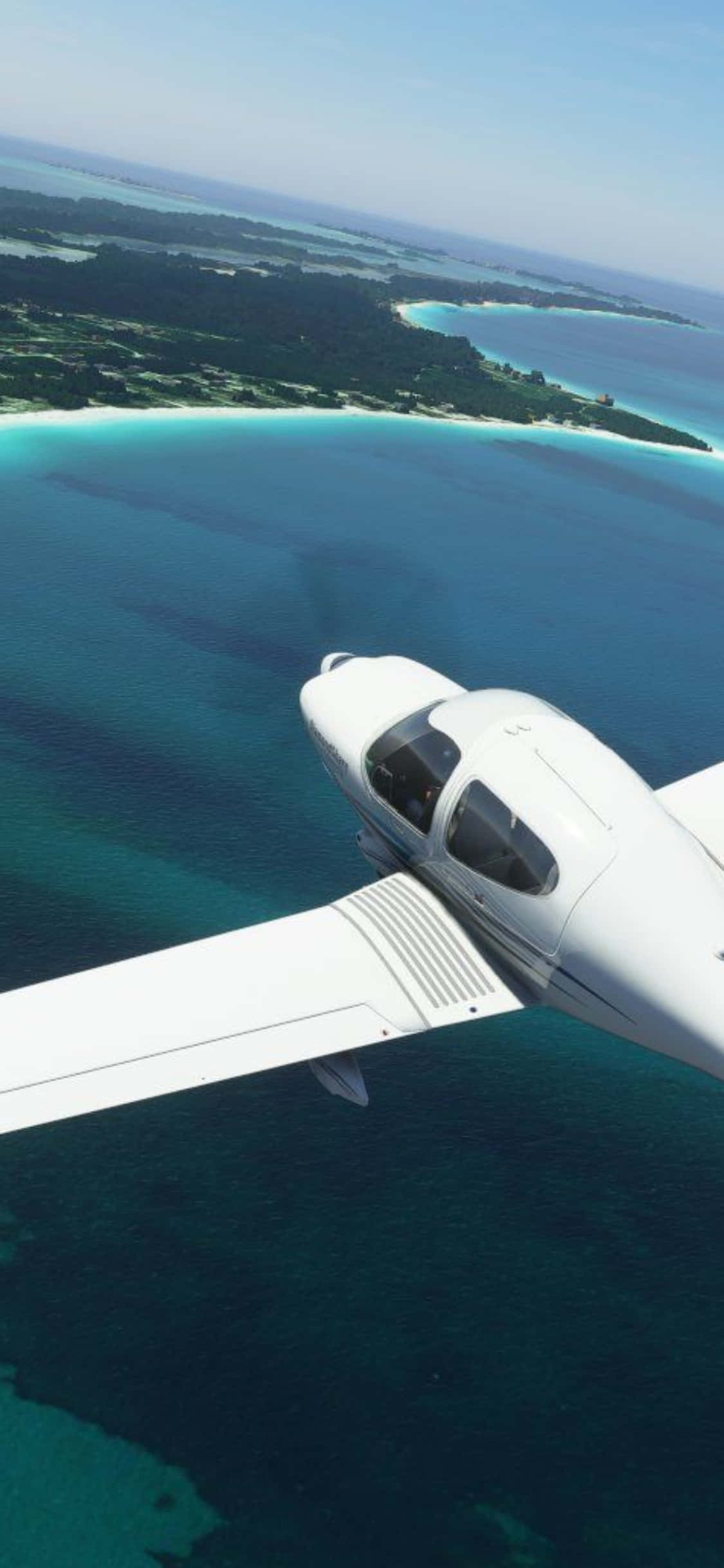 Nauti lennon jännityksestä Microsoft Flight Simulatorilla iPhone Xs:ssä Taustakuvat