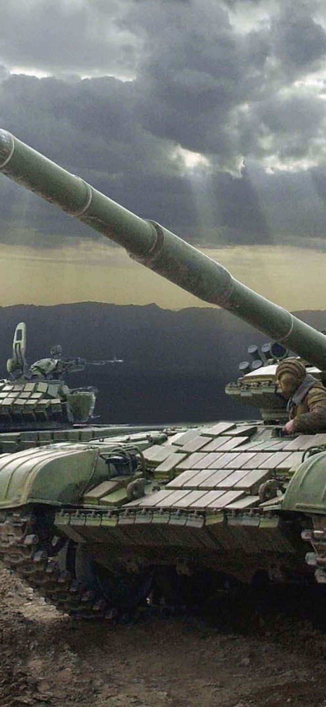 Nauti maisemasta iPhone Xs Tanks -taustalla Taustakuvat