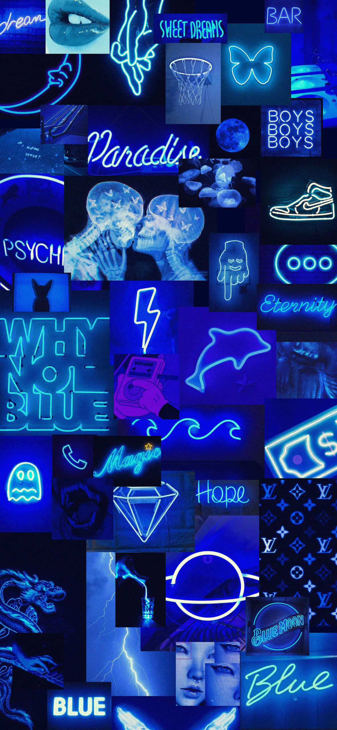 Nauti rauhallisen sinisen rauhoittavista vaikutuksista Aesthetic Blue -taustassa Taustakuvat