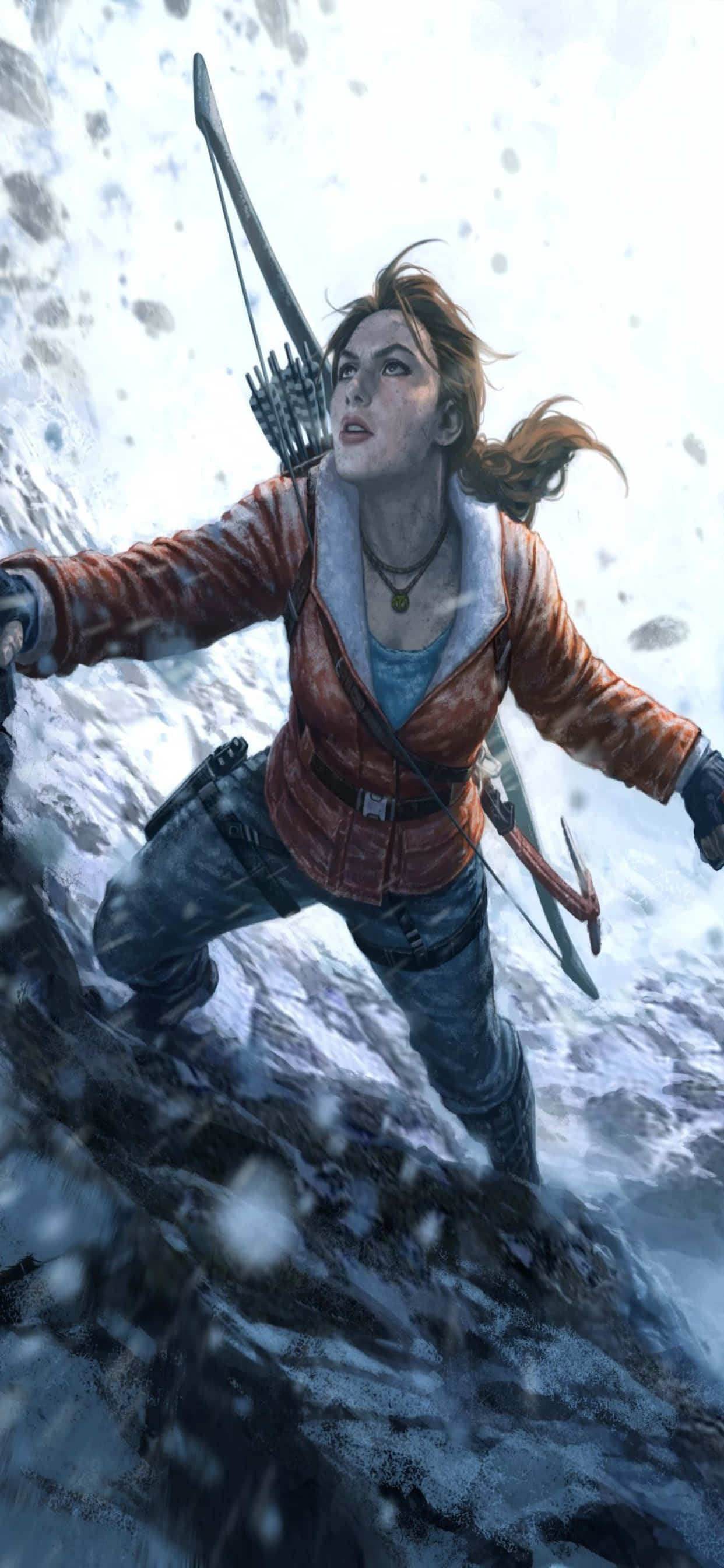 Nauti Rise of the Tomb Raiderista uudella iPhone Xs Maxilla Taustakuvat