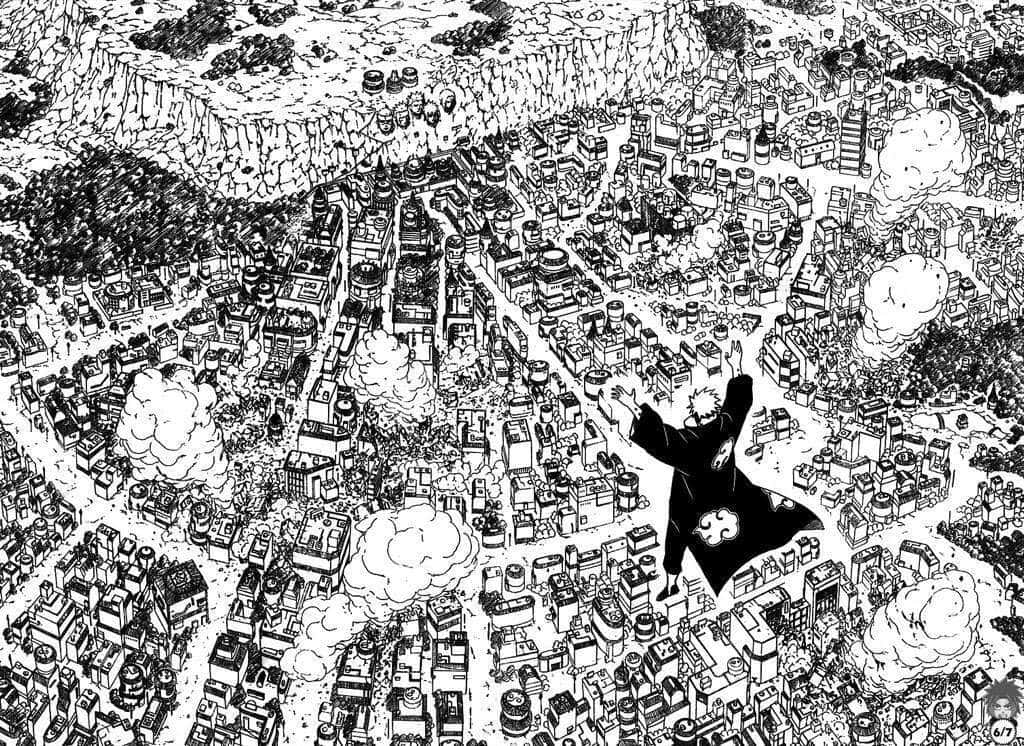 Nauttimassa kauniista manga-paneelin maisemista Taustakuvat