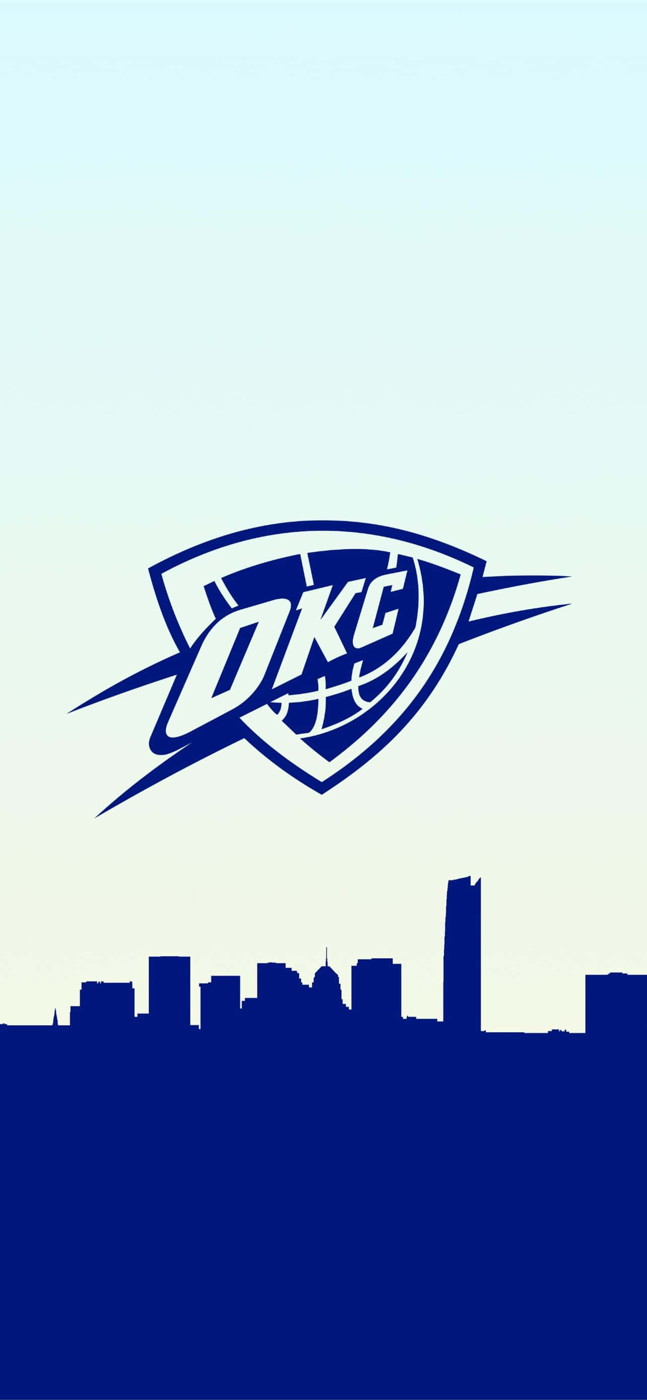 NBA-koripallojoukkue Oklahoma City Thundersin logo Taustakuvat