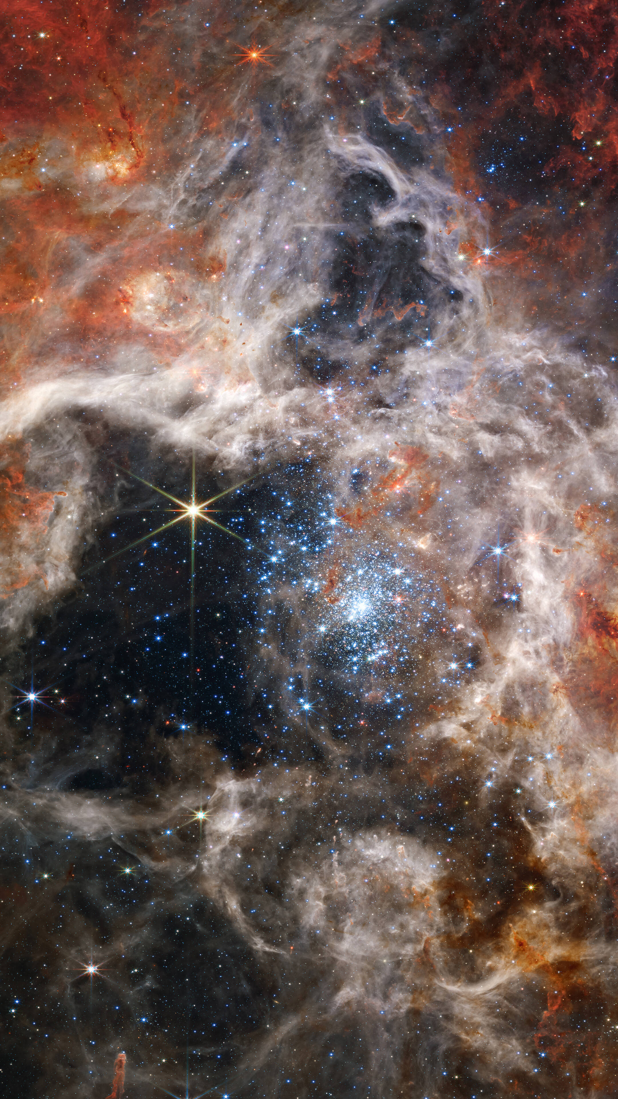 Nebula-pilvet avaruudessa 4K puhelimelle Taustakuvat