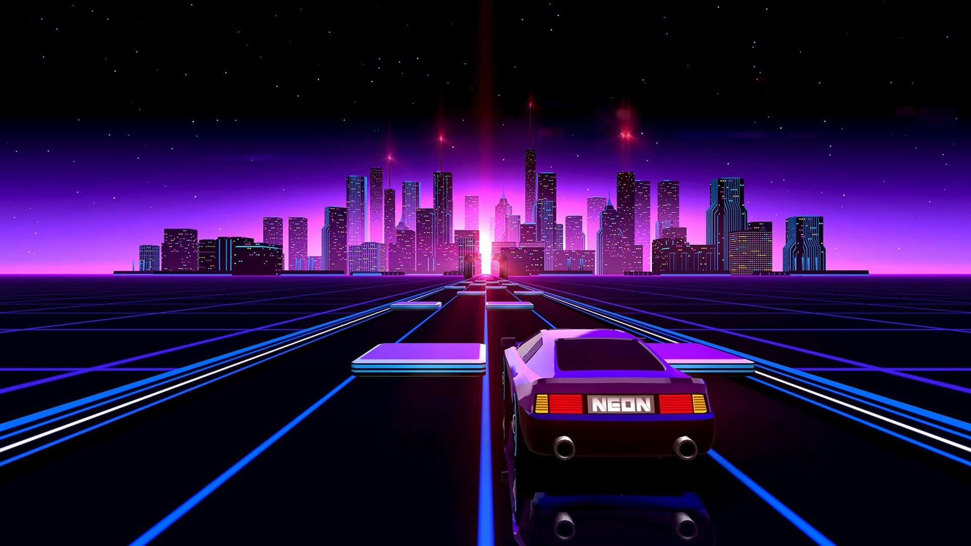 Neon City -taustakuva Taustakuvat