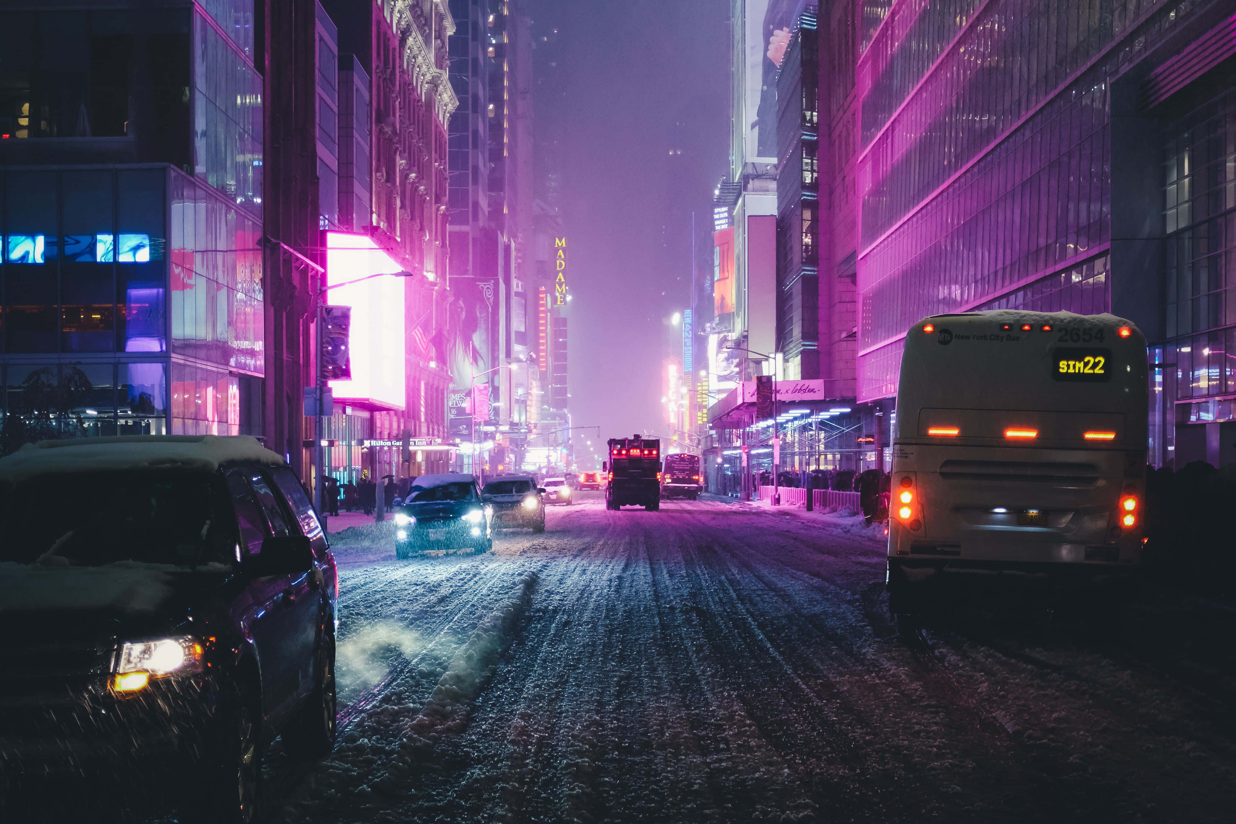 Neon Cityn energian ja elämän tutkiminen Taustakuvat