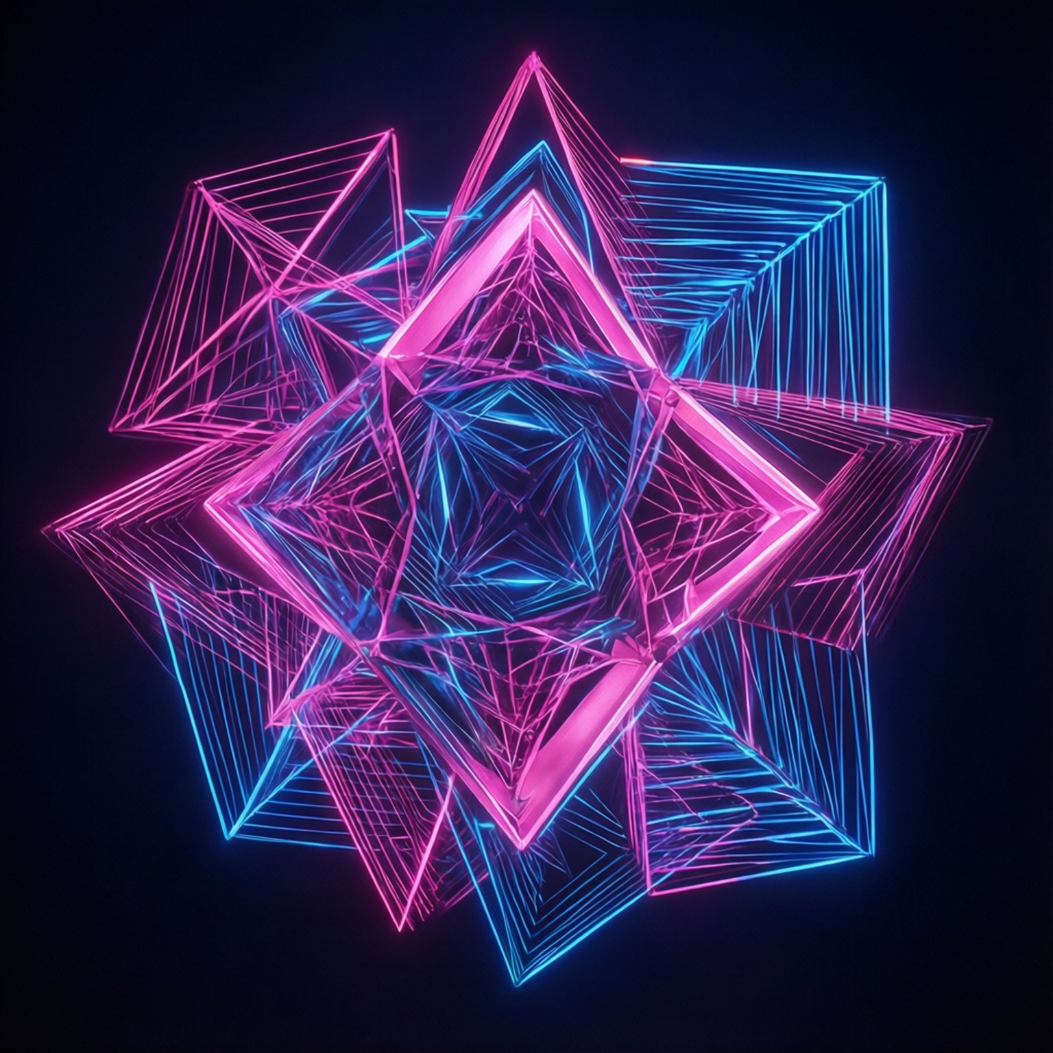 Neon Geometrian Hehku Taustakuvat