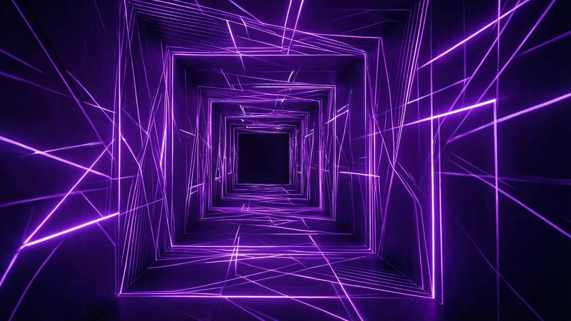 Neon geometrinen tunneli Taustakuvat