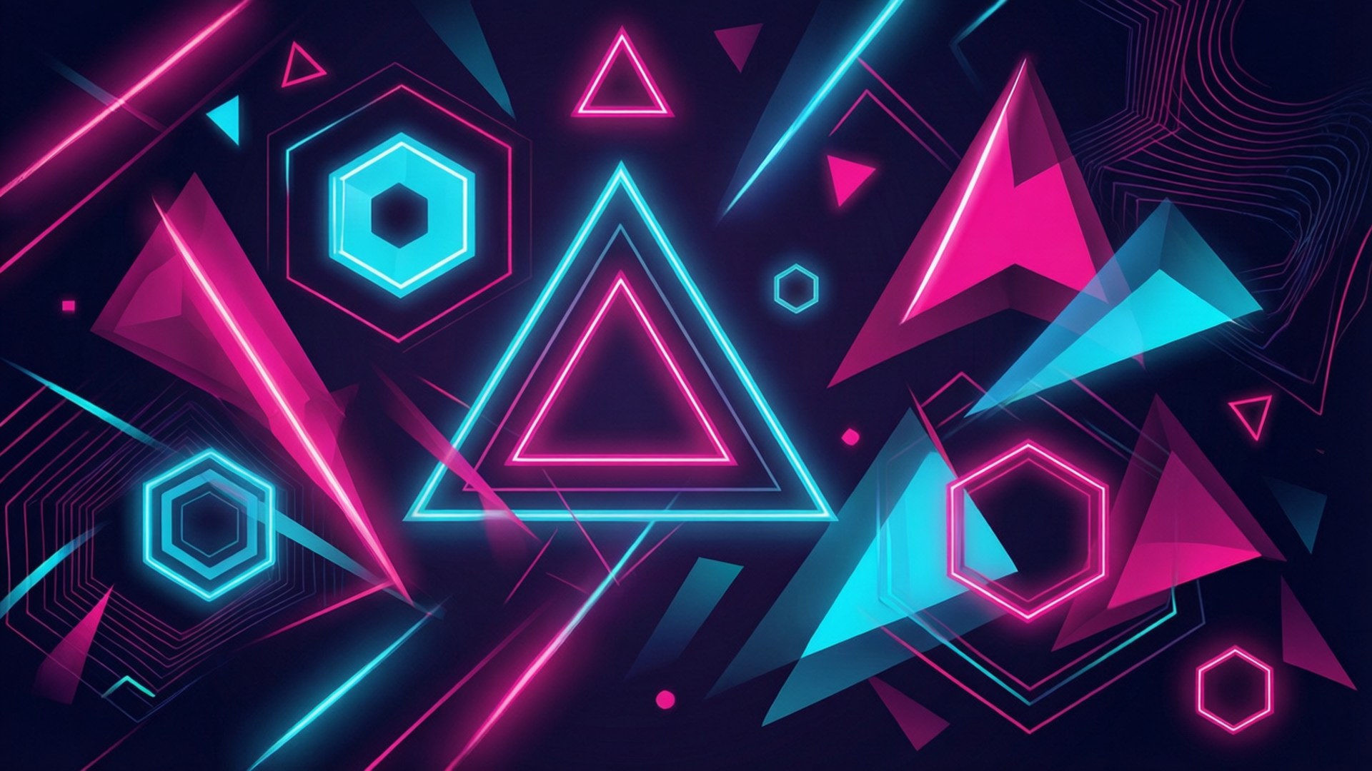 Neon geometrinen pelityyli Taustakuvat