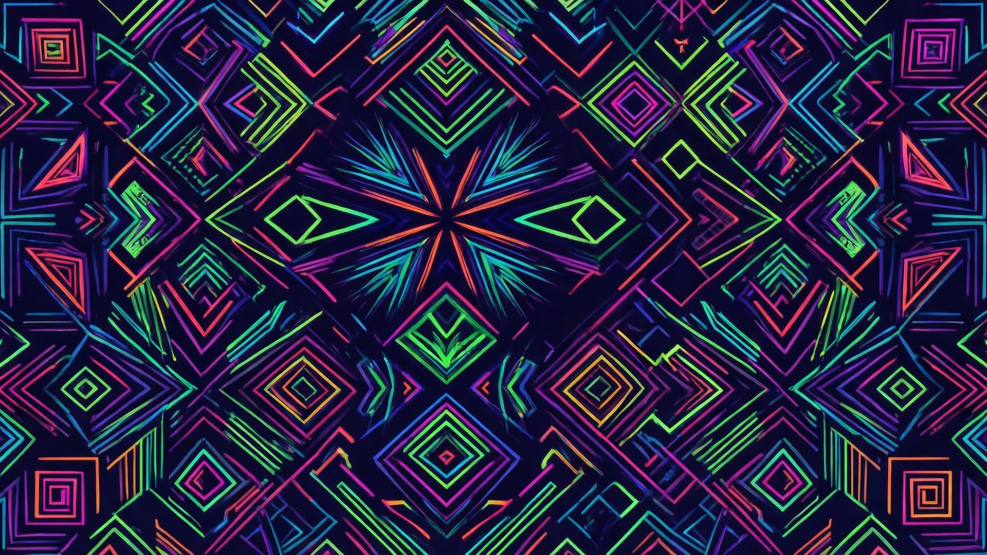Neon geometrinen kuvio Taustakuvat