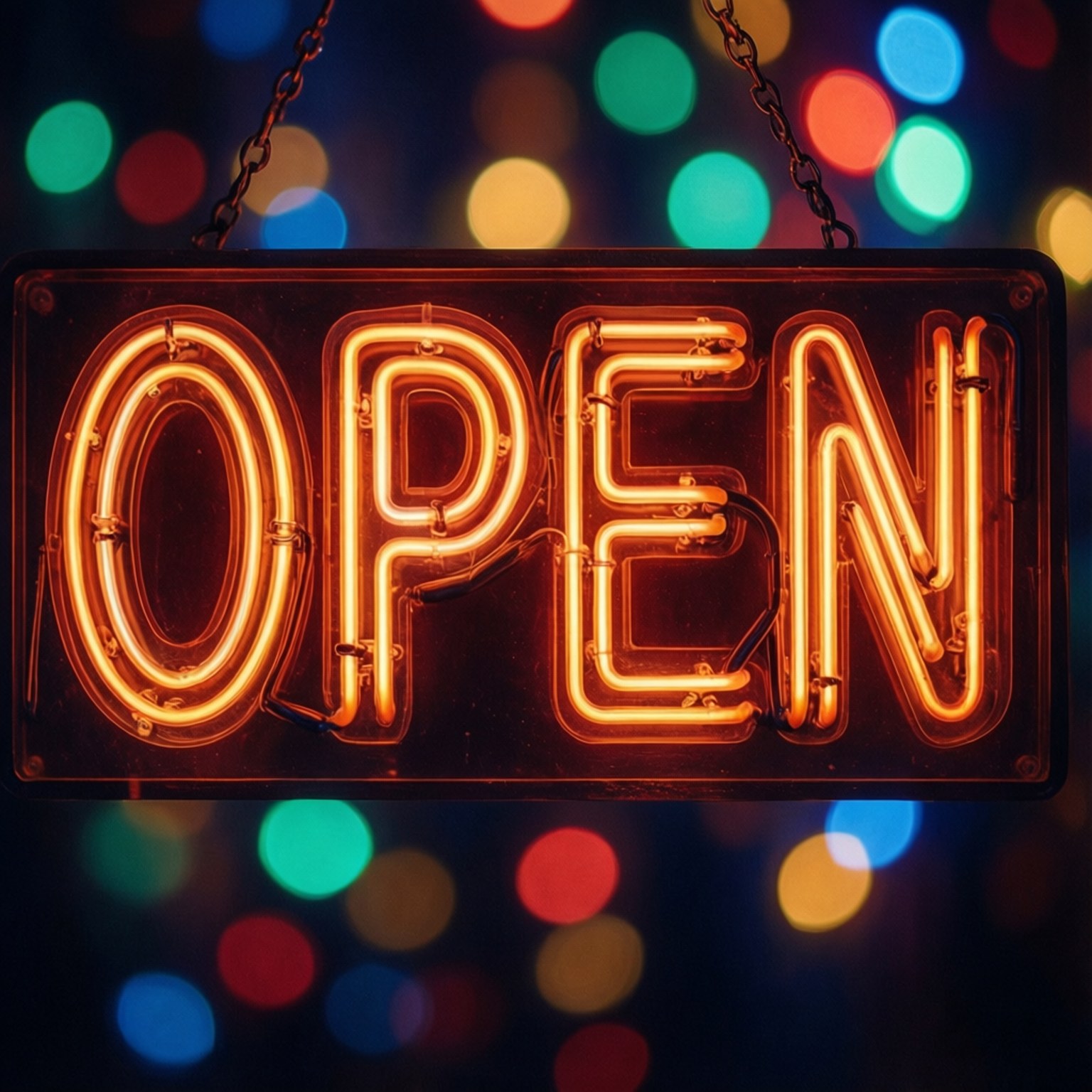 Neon Open -kyltti Taustakuvat