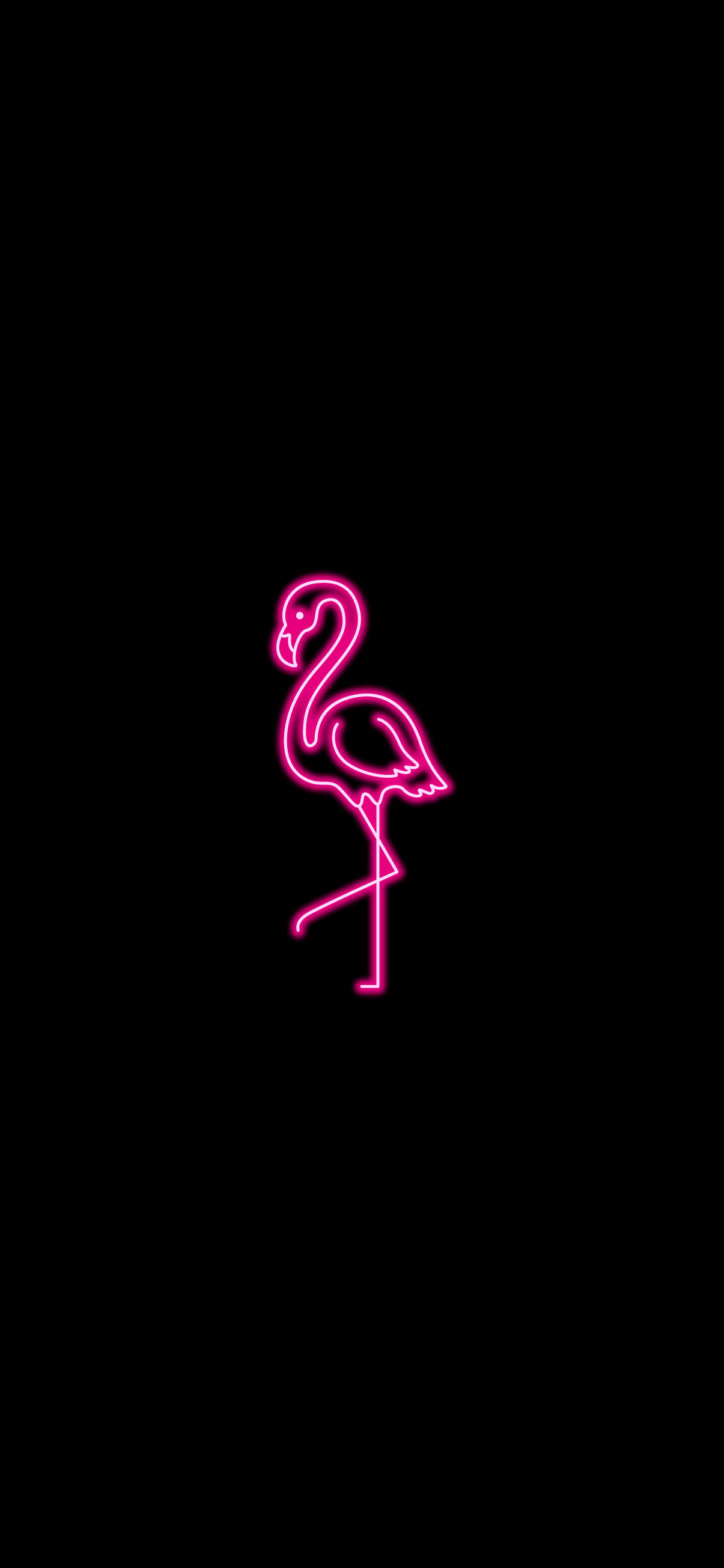 Neon Pink Esteettinen Flamingo Taustakuvat