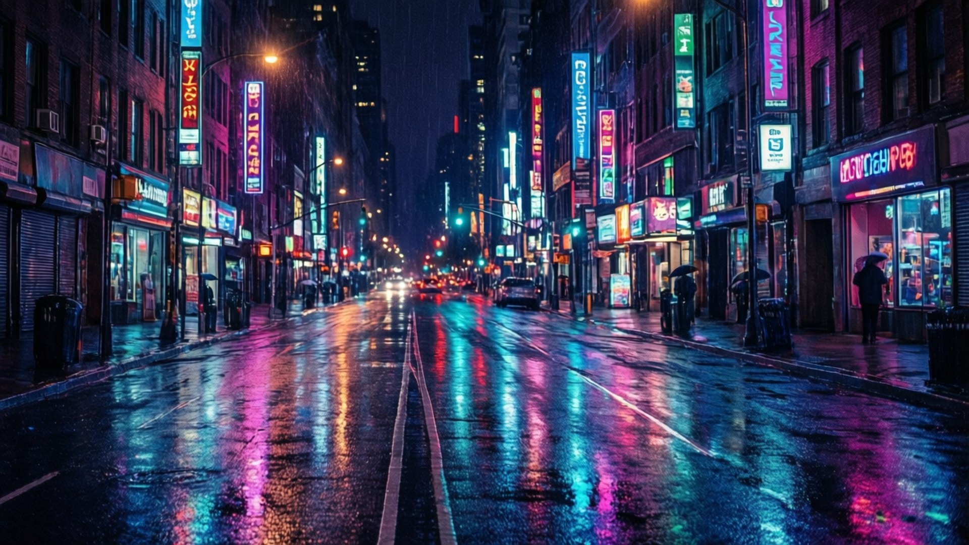 Neon Sade Yökaupunki Taustakuvat