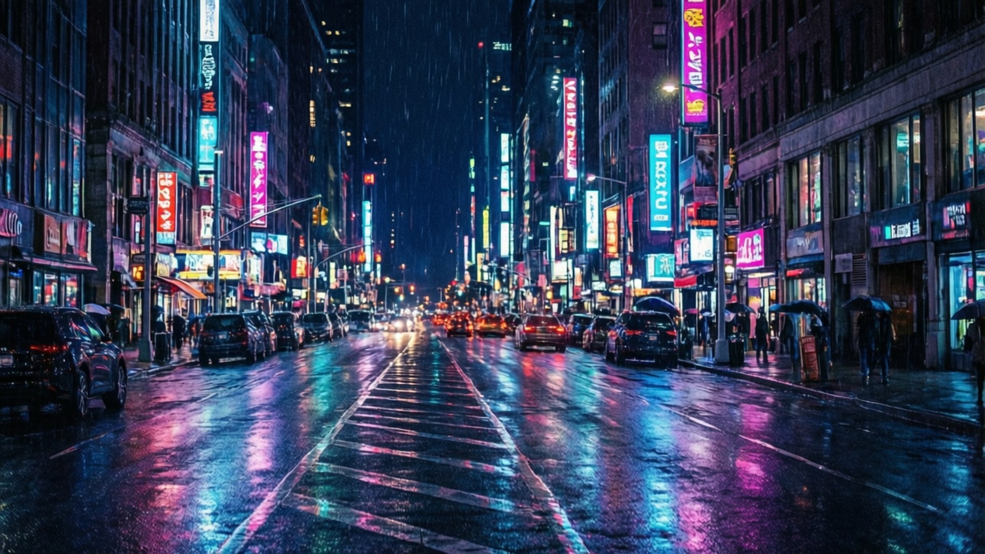 Neon Sade Yökaupunki Taustakuvat