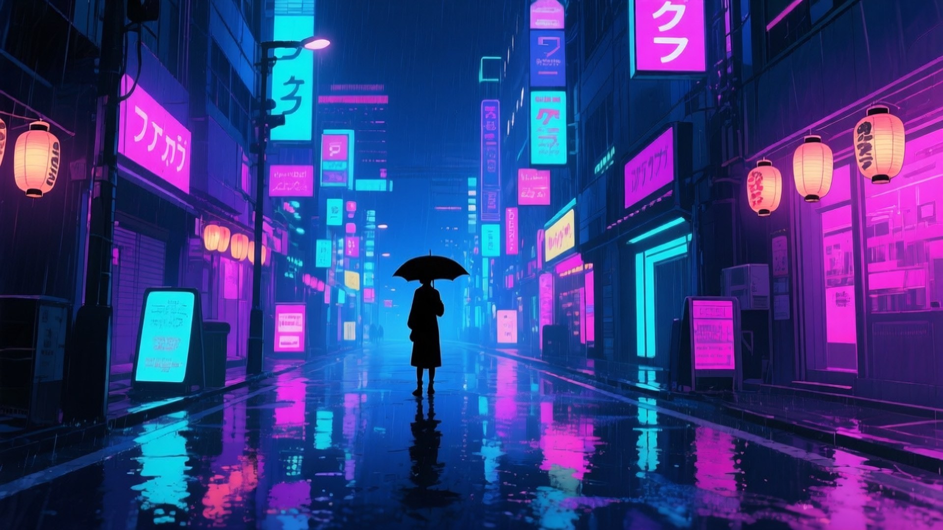 Neon Sadekaupunki Taustakuvat